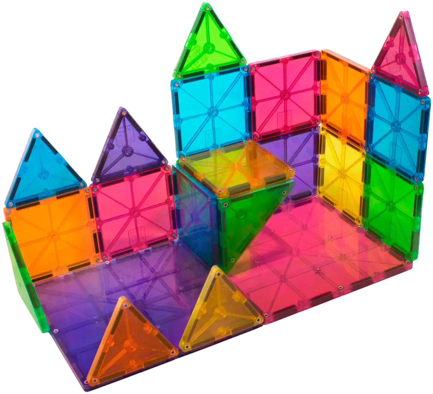 MAGNA-TILES® Clear Colours 32 osaa -magneettirakennussarja - 6