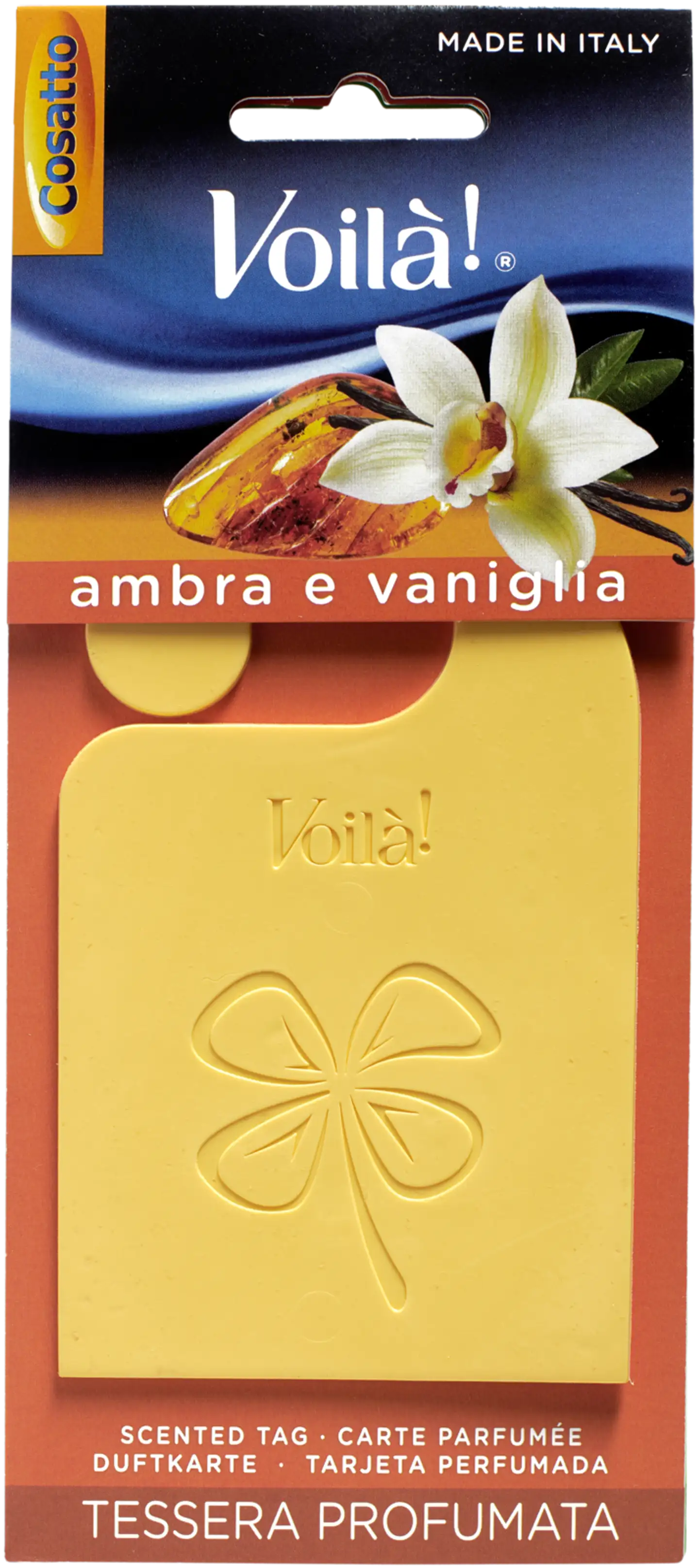 Cosatto Perfumed card, fragrance Amber and Vanilla