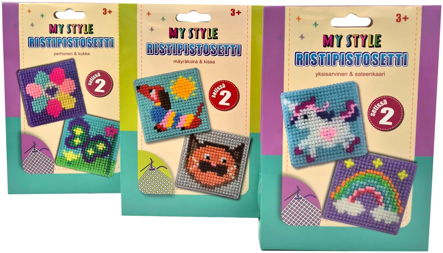 Ristipistosetti, 3 erilaista lajit.