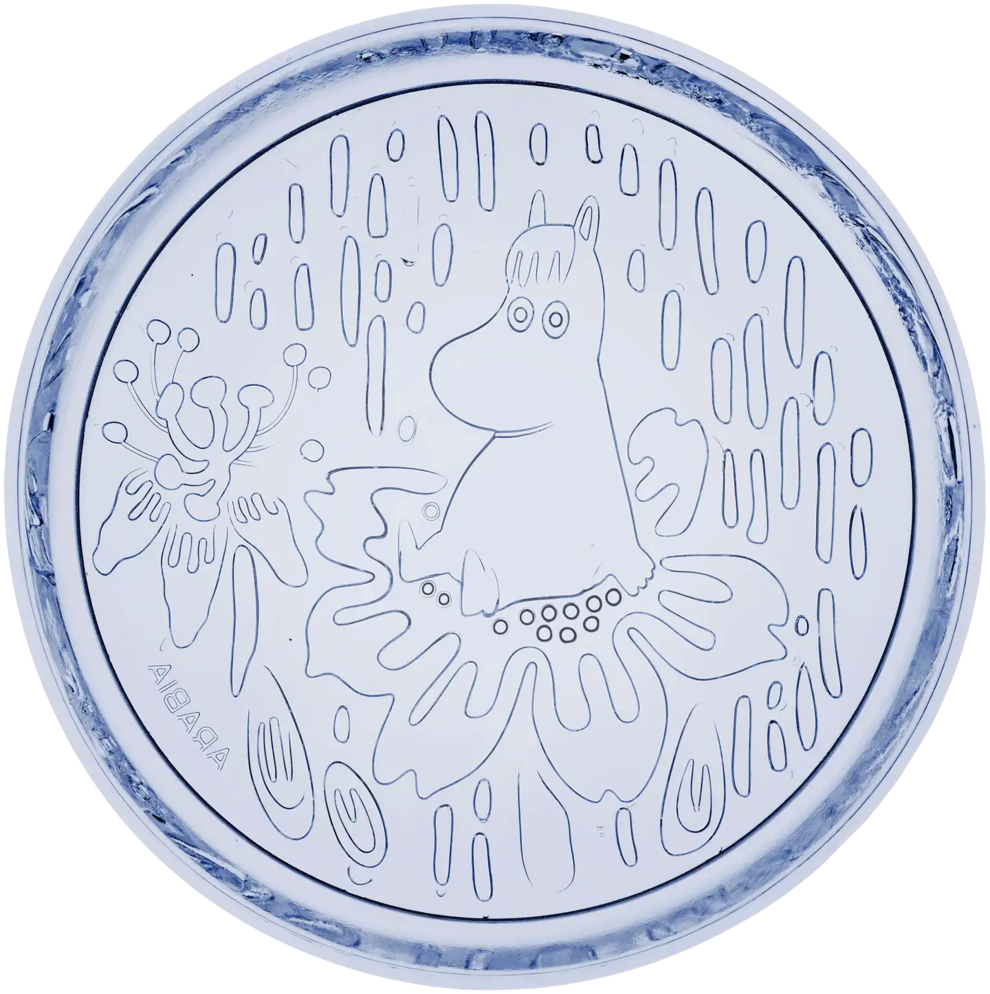 Moomin Arabia Muumi lautanen 155mm vedensininen