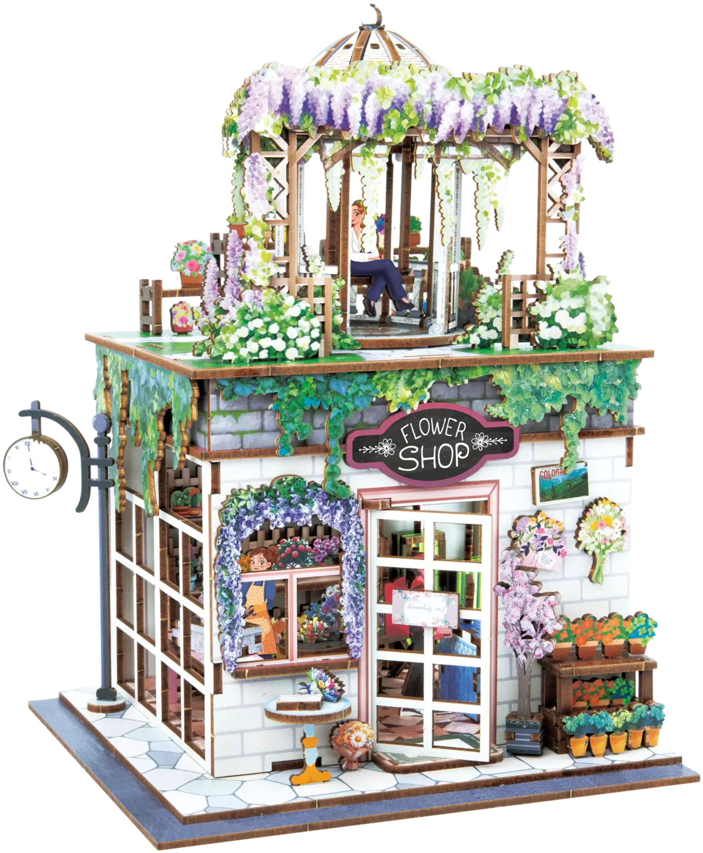 Buki askartelusetti Kukkakauppa diorama - 2