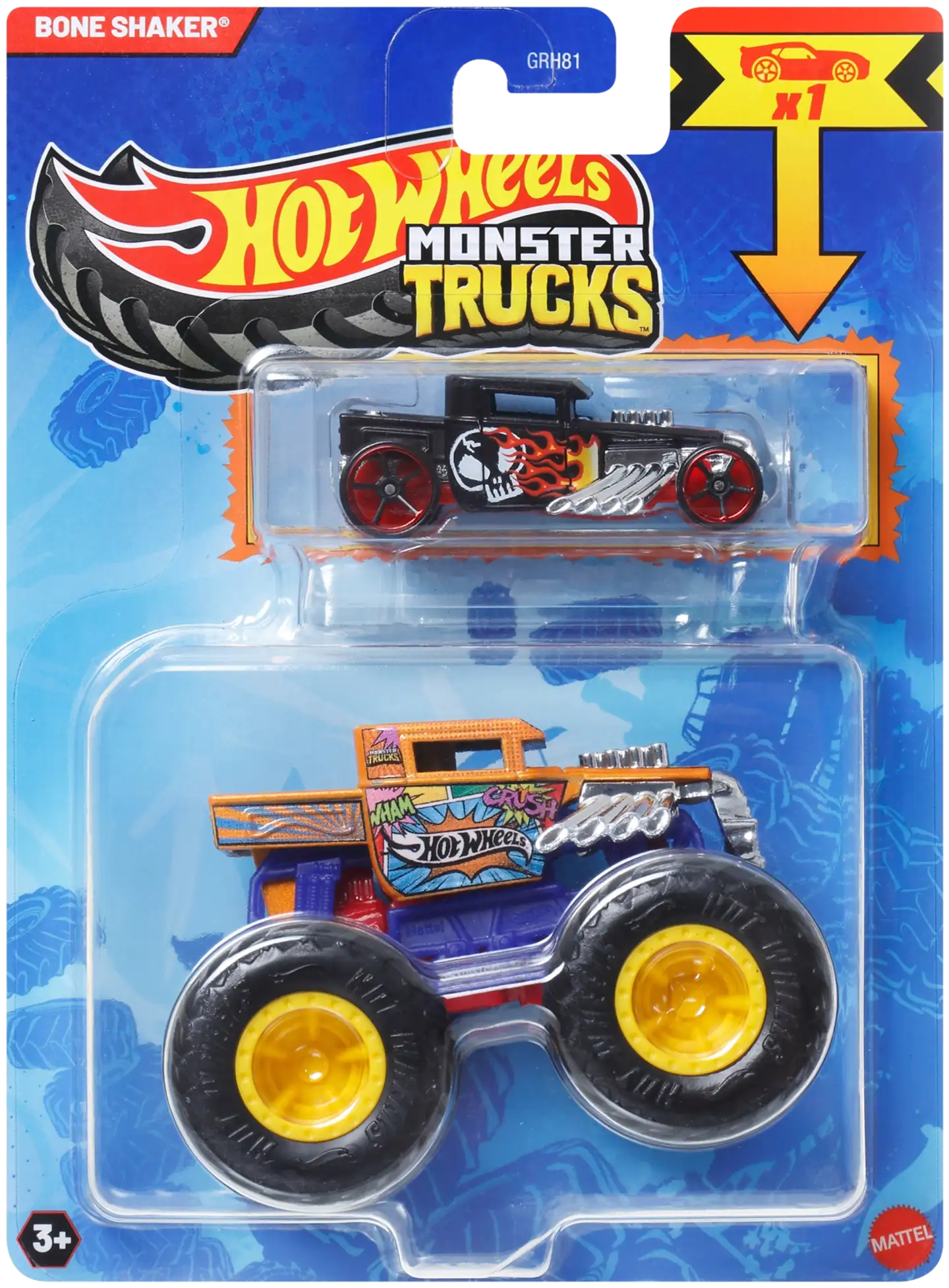 Hot Wheels monsteriauto + pikkuauto - 9