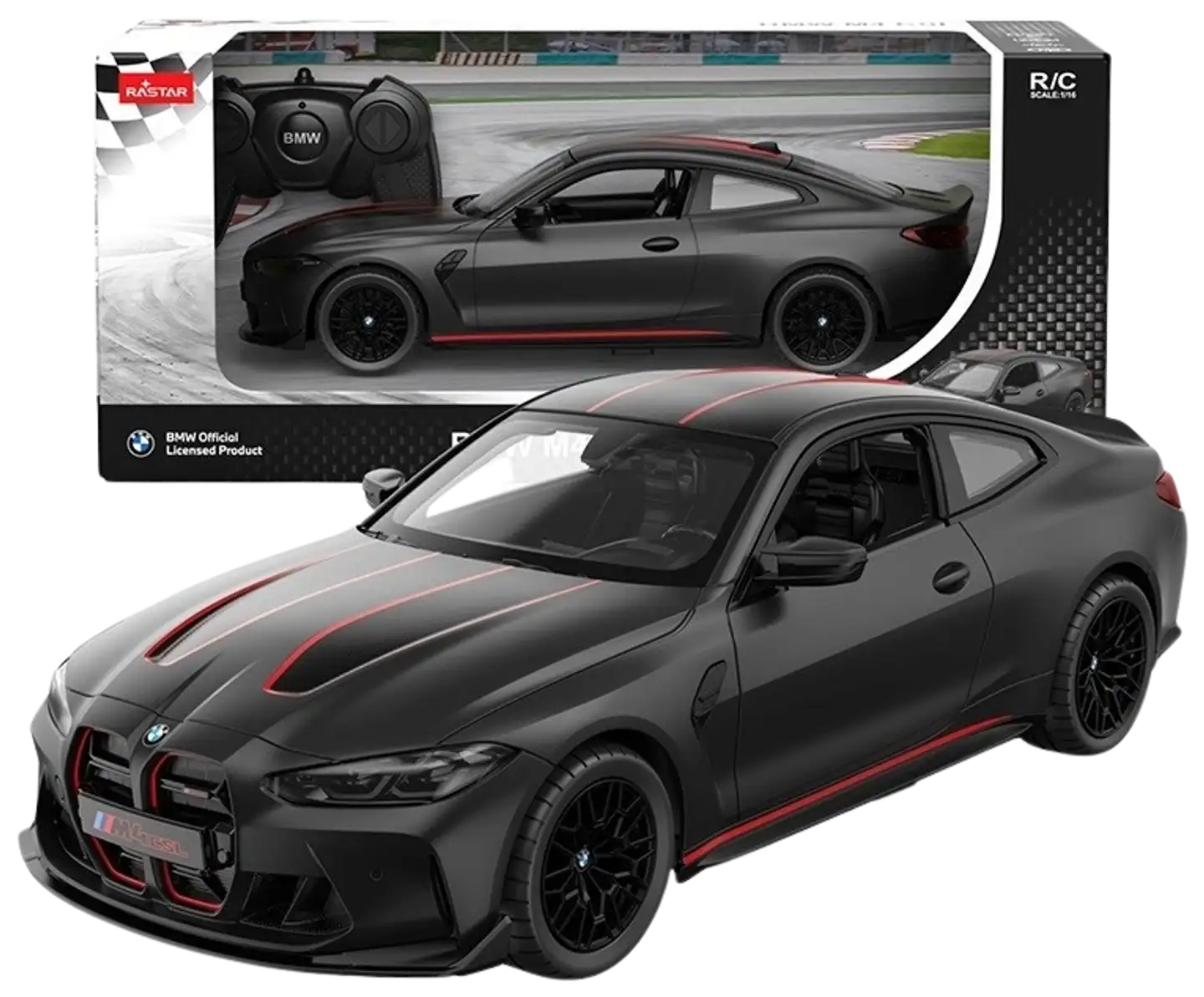 Rastar  RC-auto 1:16 BMW M4 CSL Black