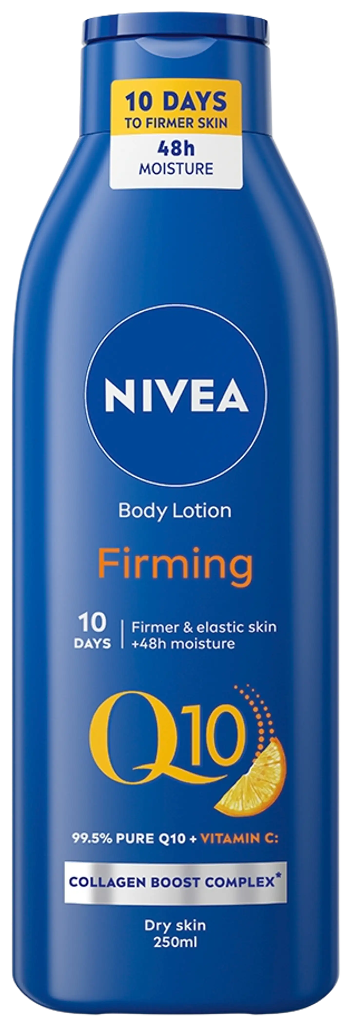 NIVEA 250ml Q10 + Vitamin C Firming Body Milk -vartalovoide