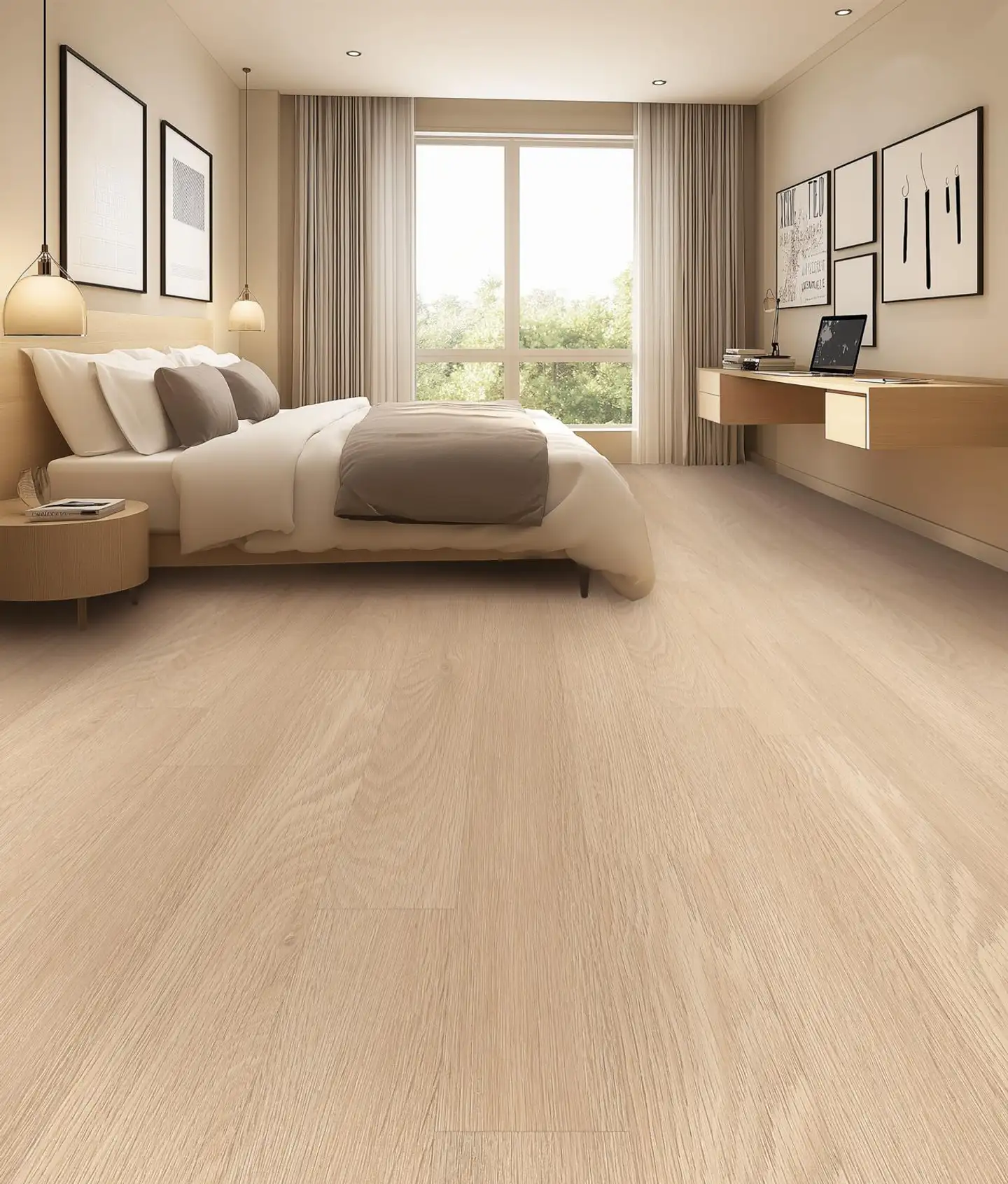 Gerflor vinyylilankku Creation 55 Clic Acoustic Tamo Cream 19dB KL33 - 2