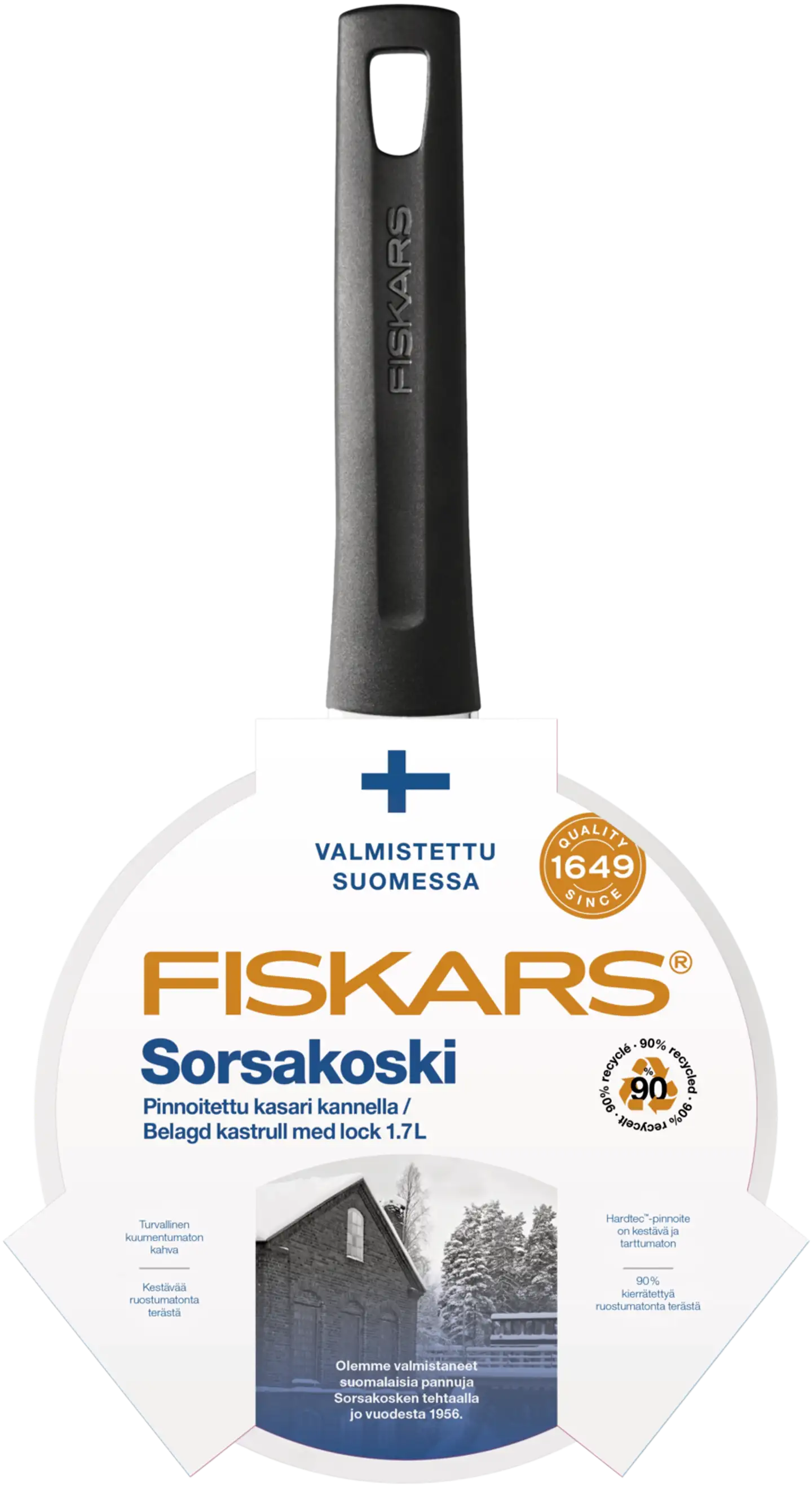 Fiskars Sorsakoski kasari 1,7l kannella - 2