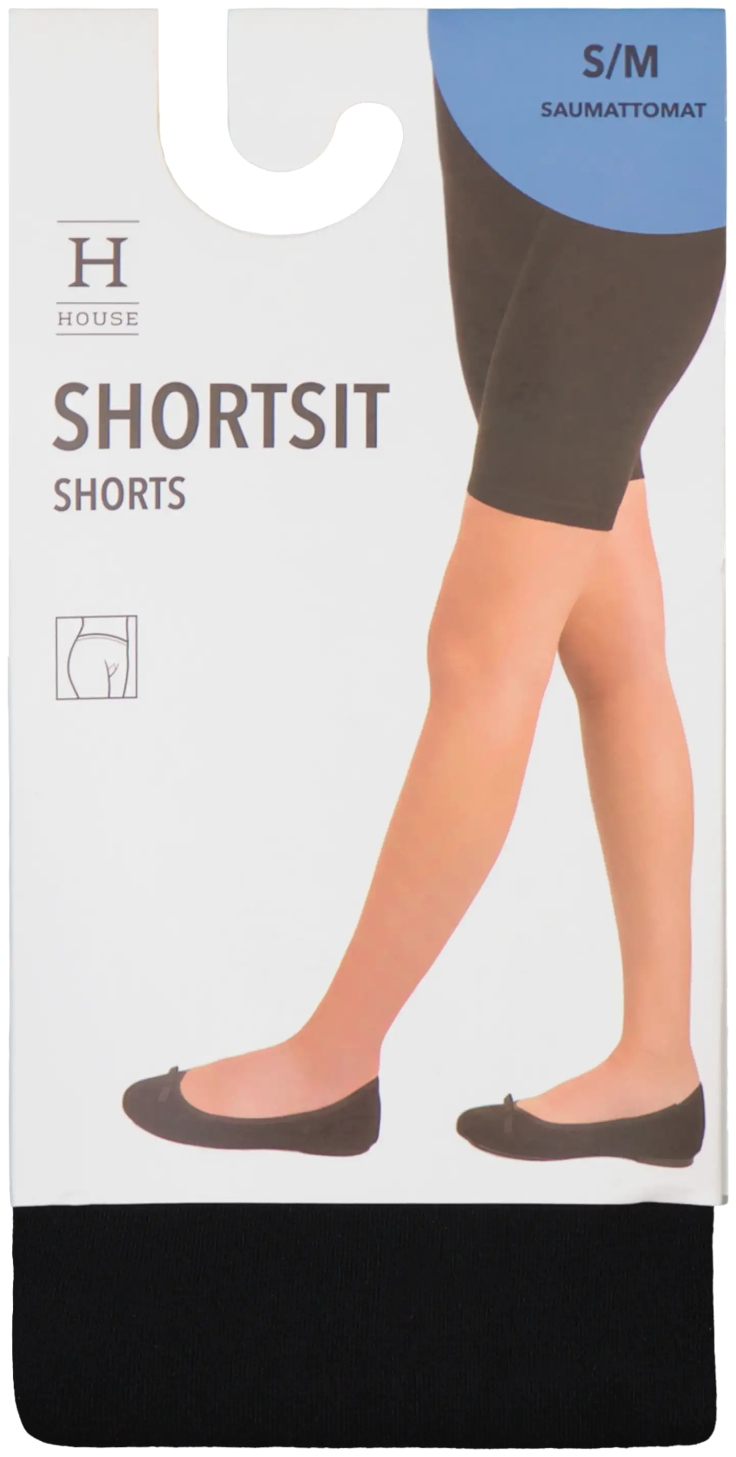 House naisten saumattomat shortsit 102YKS007S - BLACK - 1