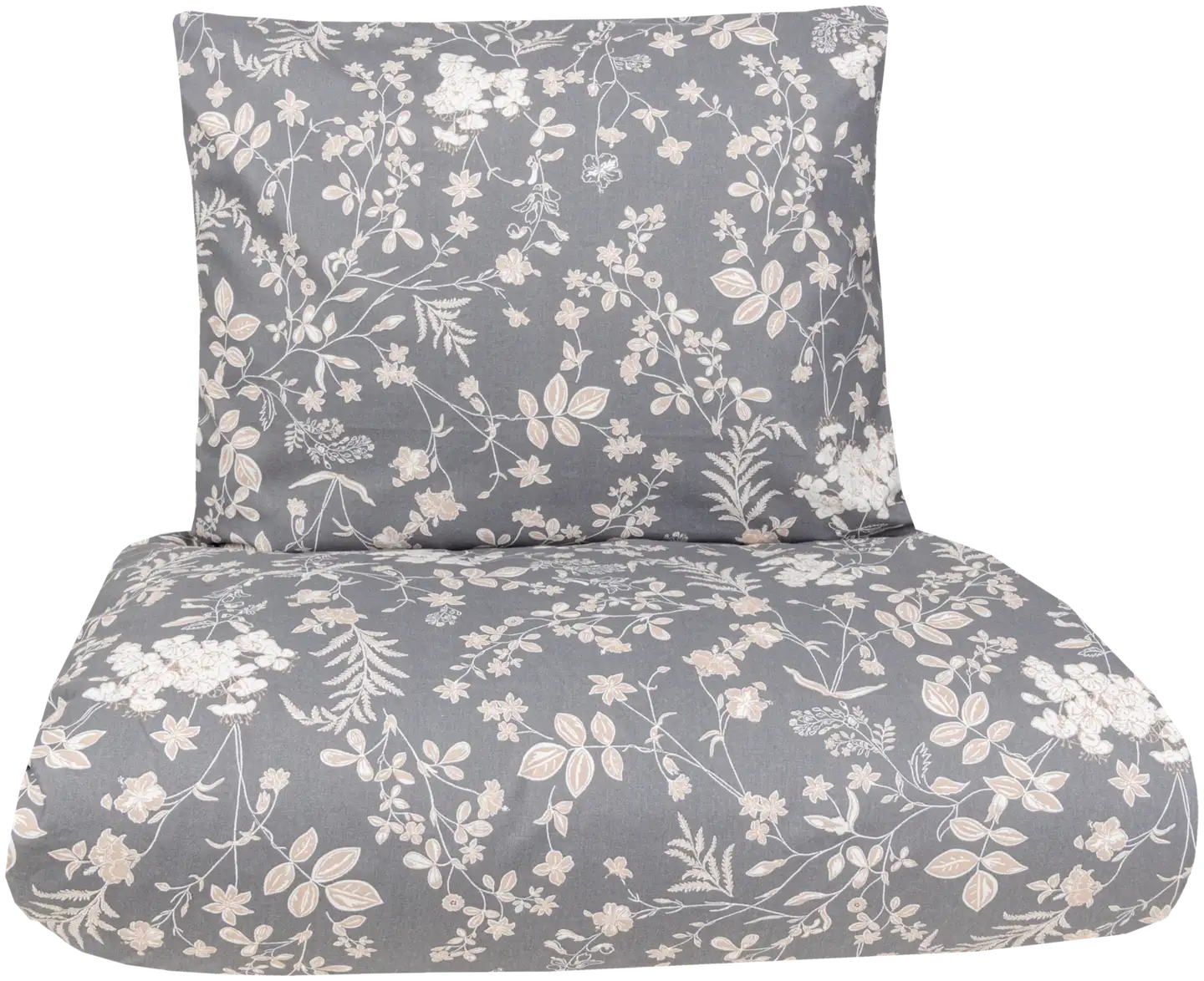 Xtra pussilakanasetti Tapovan 51493 150 x 210 + 55 x 65 cm harmaa - 1