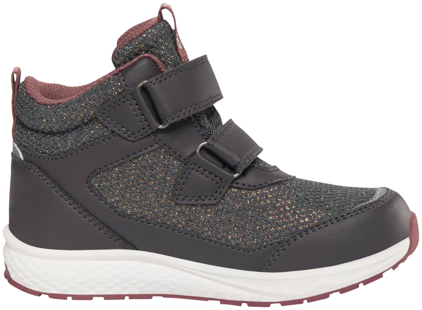 Viking lasten Gore-Tex välikausikenkä Bouncy Glitter Mid - Charcoal - 3