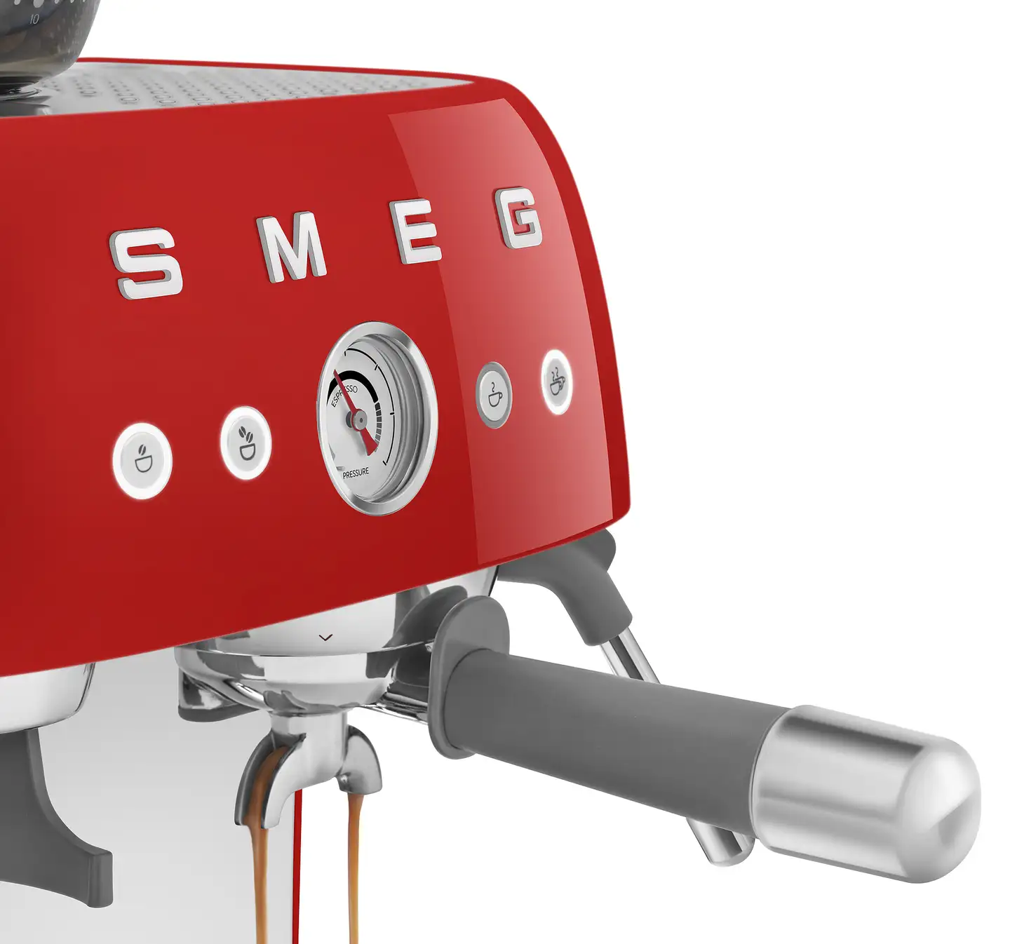 Smeg espressokeitin myllyllä punainen EGF03RDEU - 9