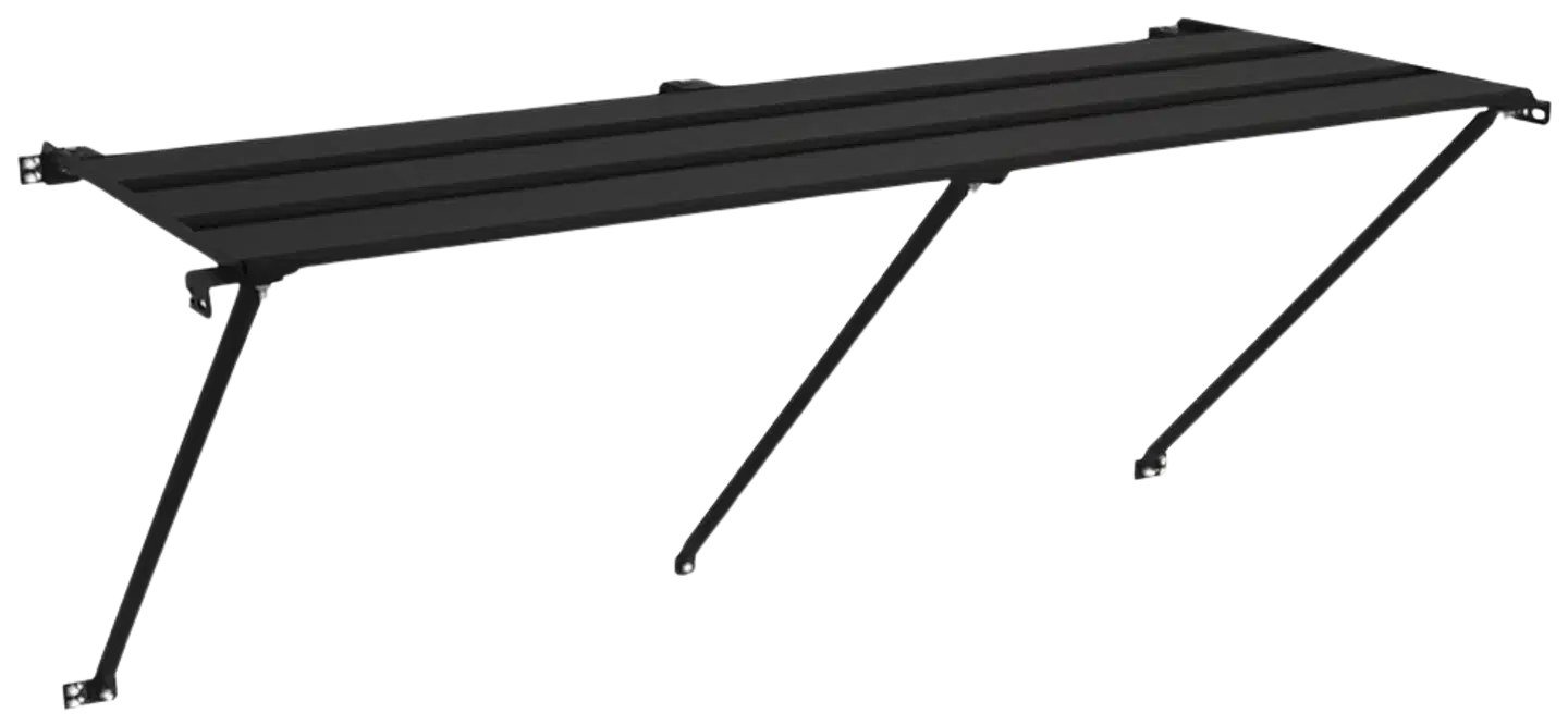 Kasvihuonehylly musta 1200x325mm - 1