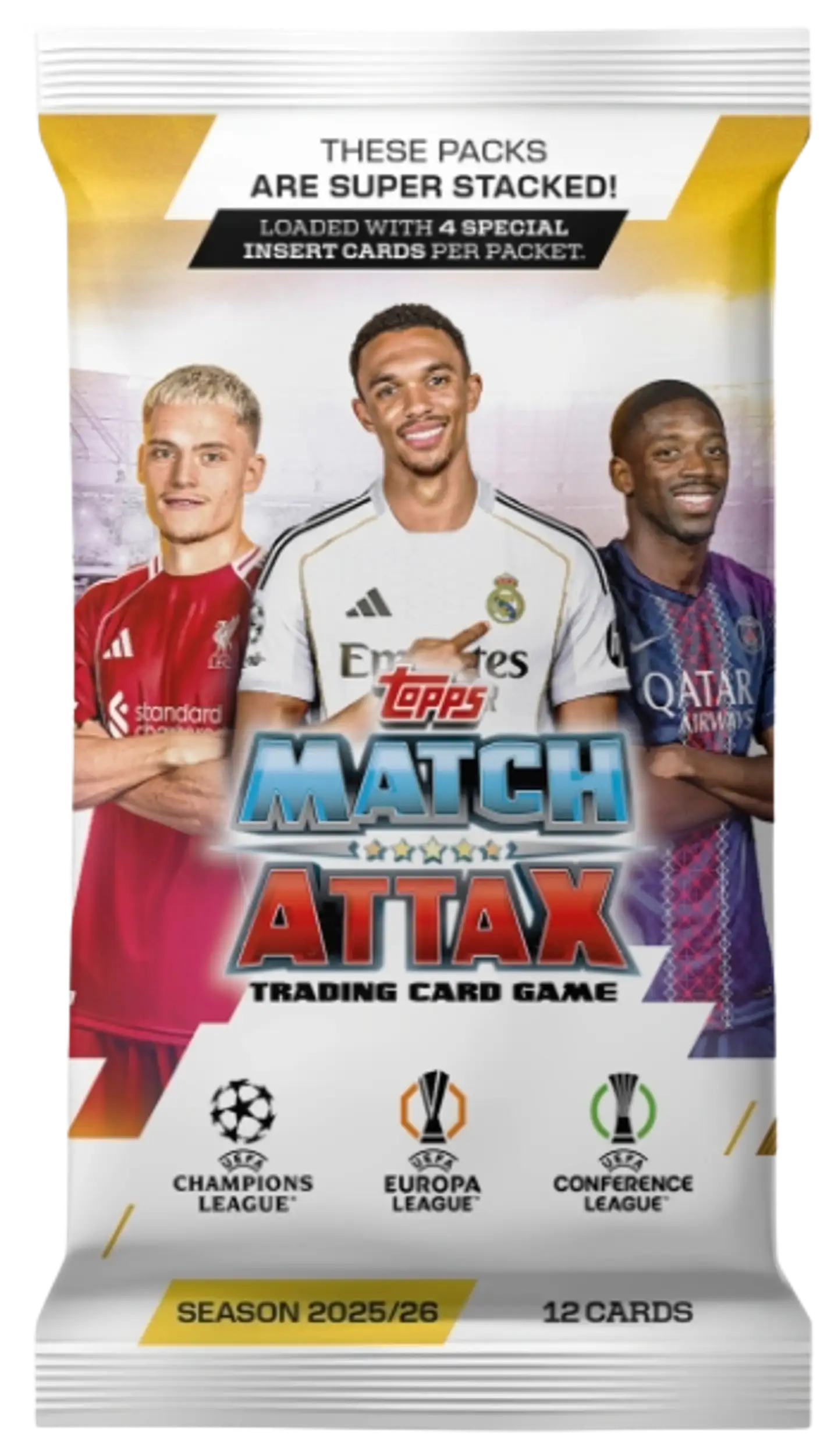 Topps Match Attax Mestarien Liiga Jalkapallokortit (12kpl)