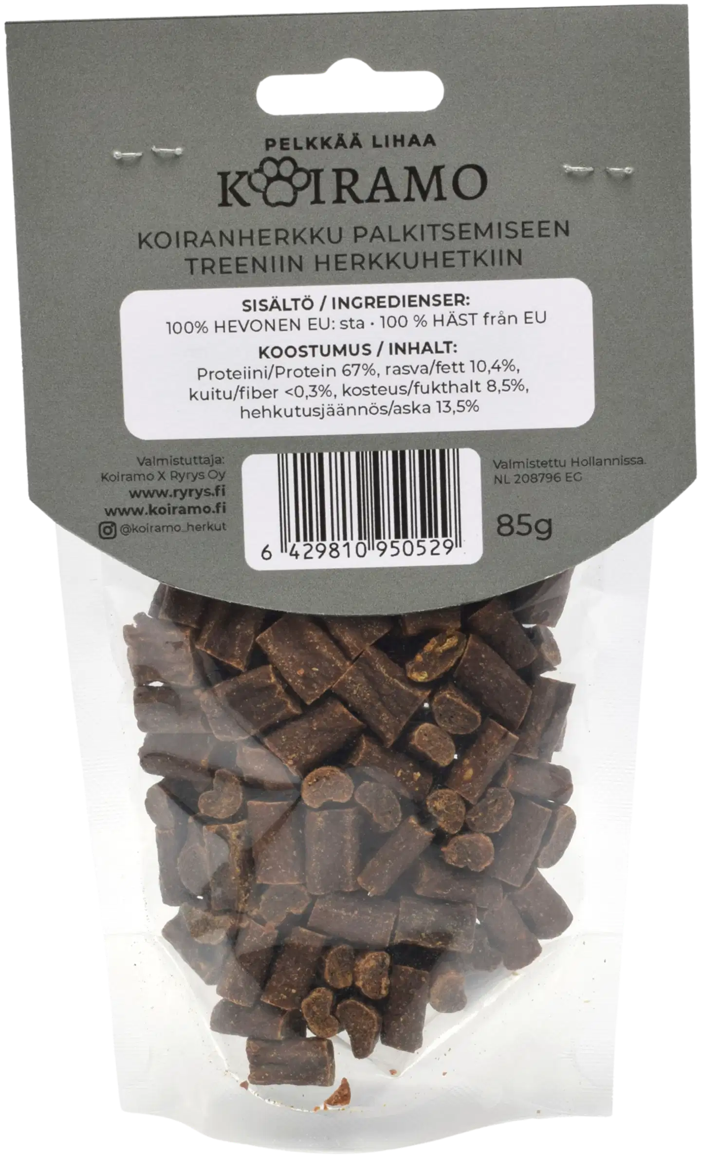 100% Lihapala HEVONEN koiranherkku 85g Koiramo - 3