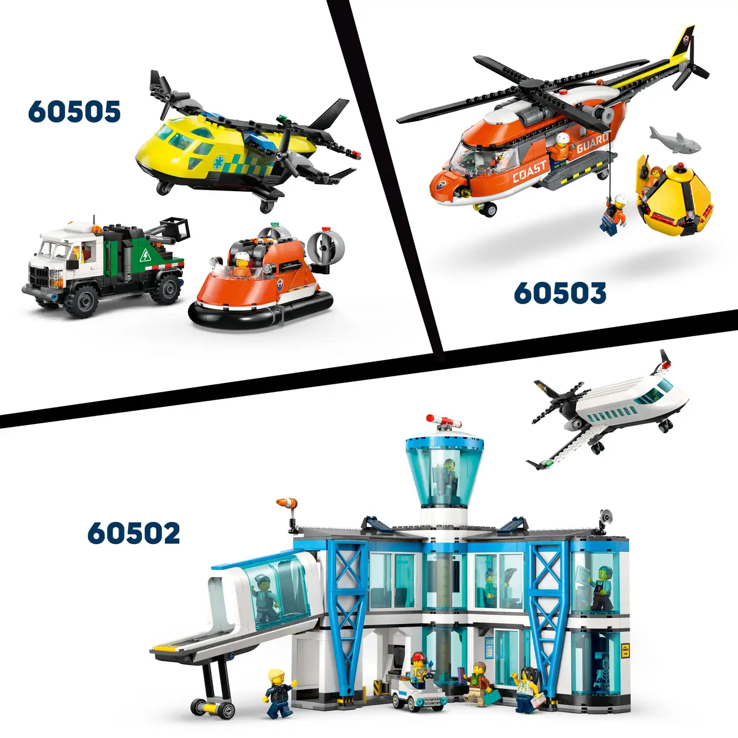 LEGO® City Exploration 60504 Rannikkovartioston pelastusalus ja helikopteri - 7