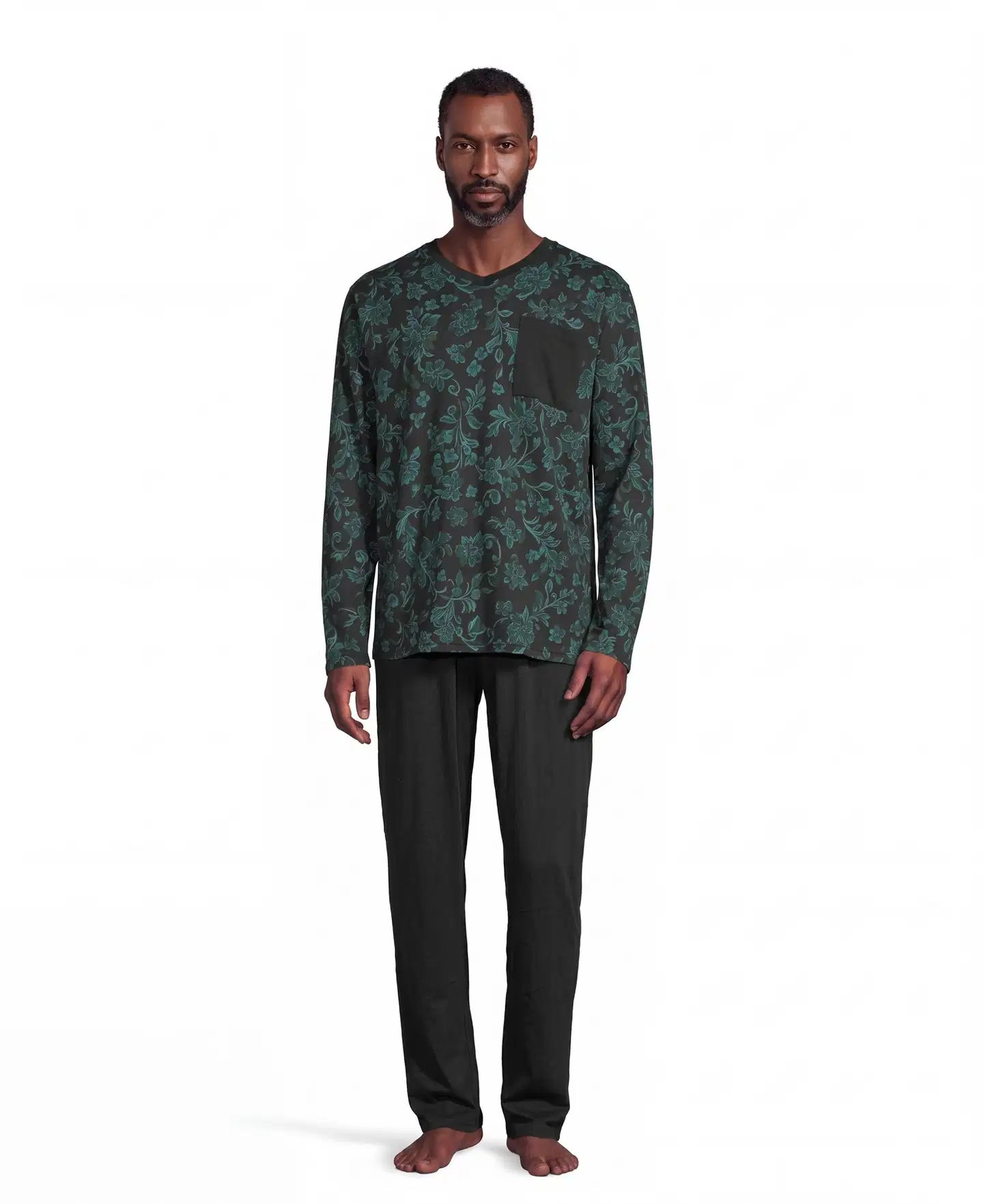 London Fog miesten pyjama 191L422677 - BLACK/AOP - 1