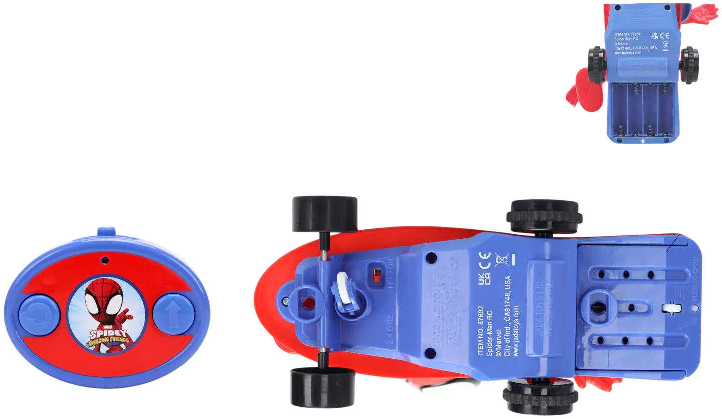 Jada - RC Spidey ja temppustunttilauta, radio-ohjattava, 1-kanavainen ohjain, taajuus 2,4 GHz - 11