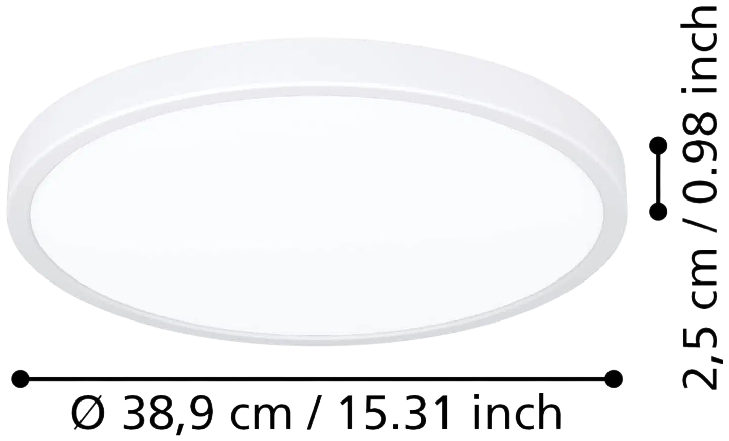 EGLO kattovalaisin Fueva 6 39CM LED 17W CCT valkoinen - 2