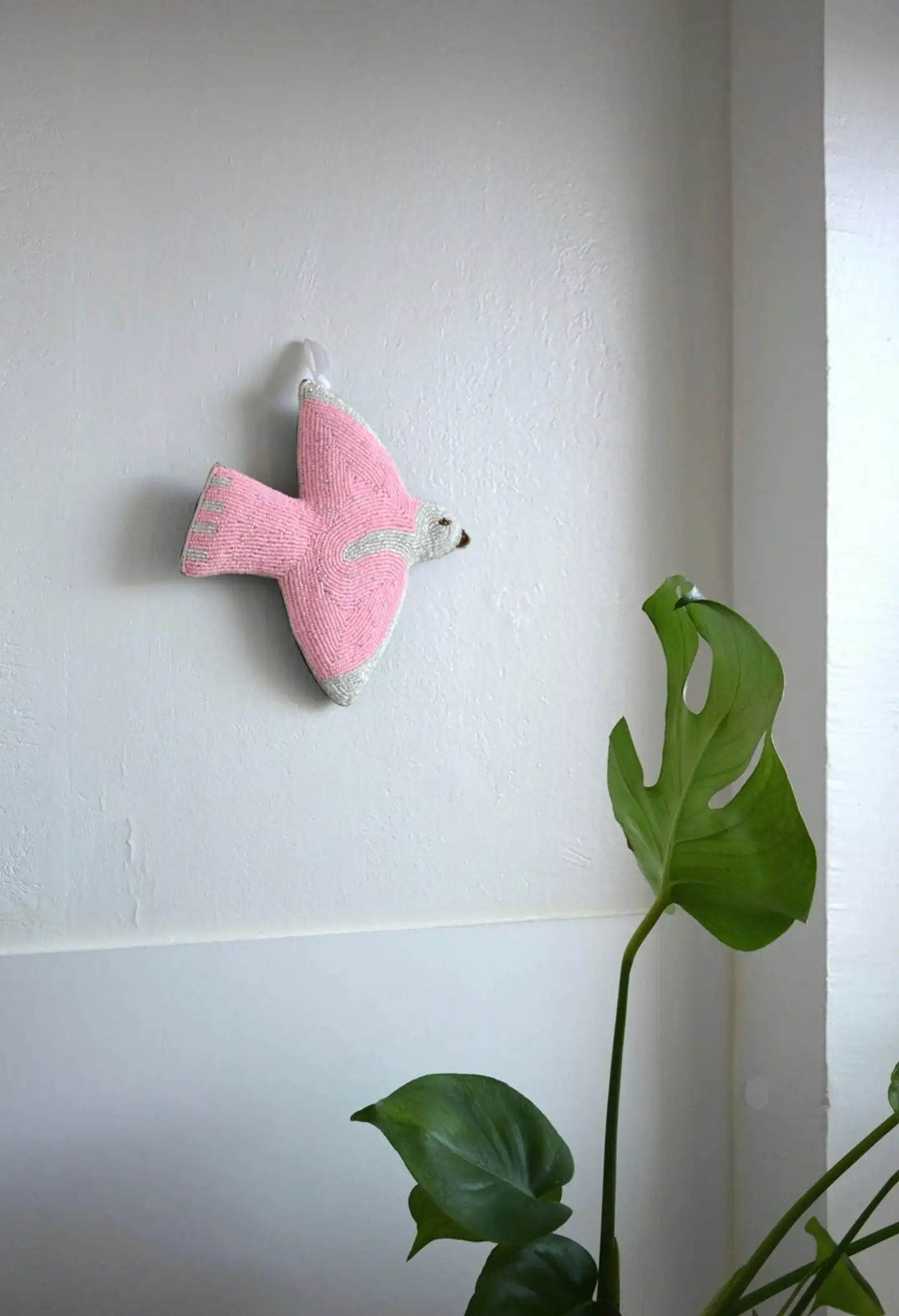 Mum's seinäkoriste Pinkkilintunen, nokka oikealla - 5