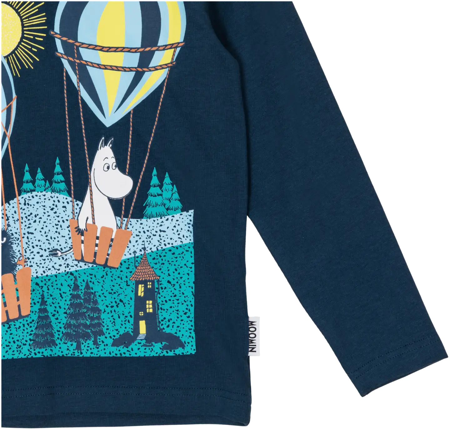 Muumi lasten paita Aamulento 591320 - tummansininen - 3