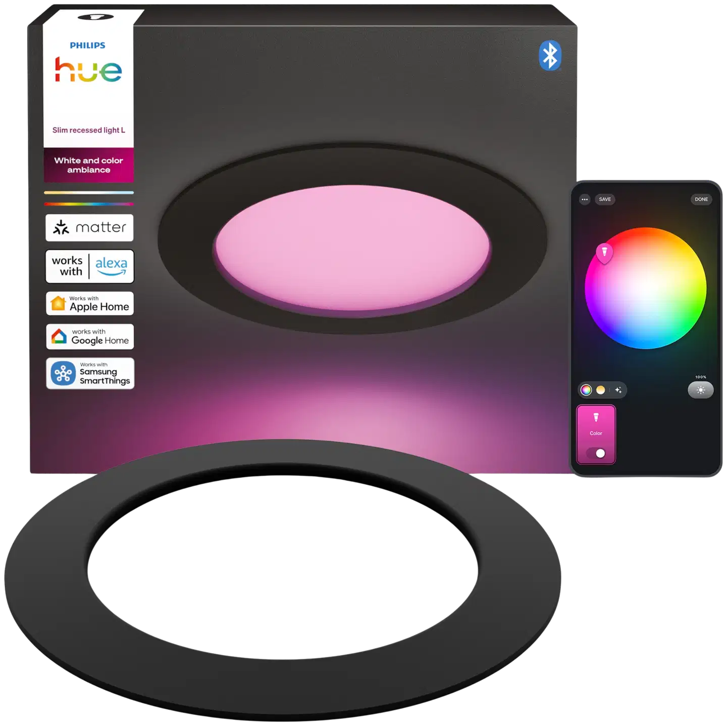 Philips Hue alasvalo 170mm musta - 1