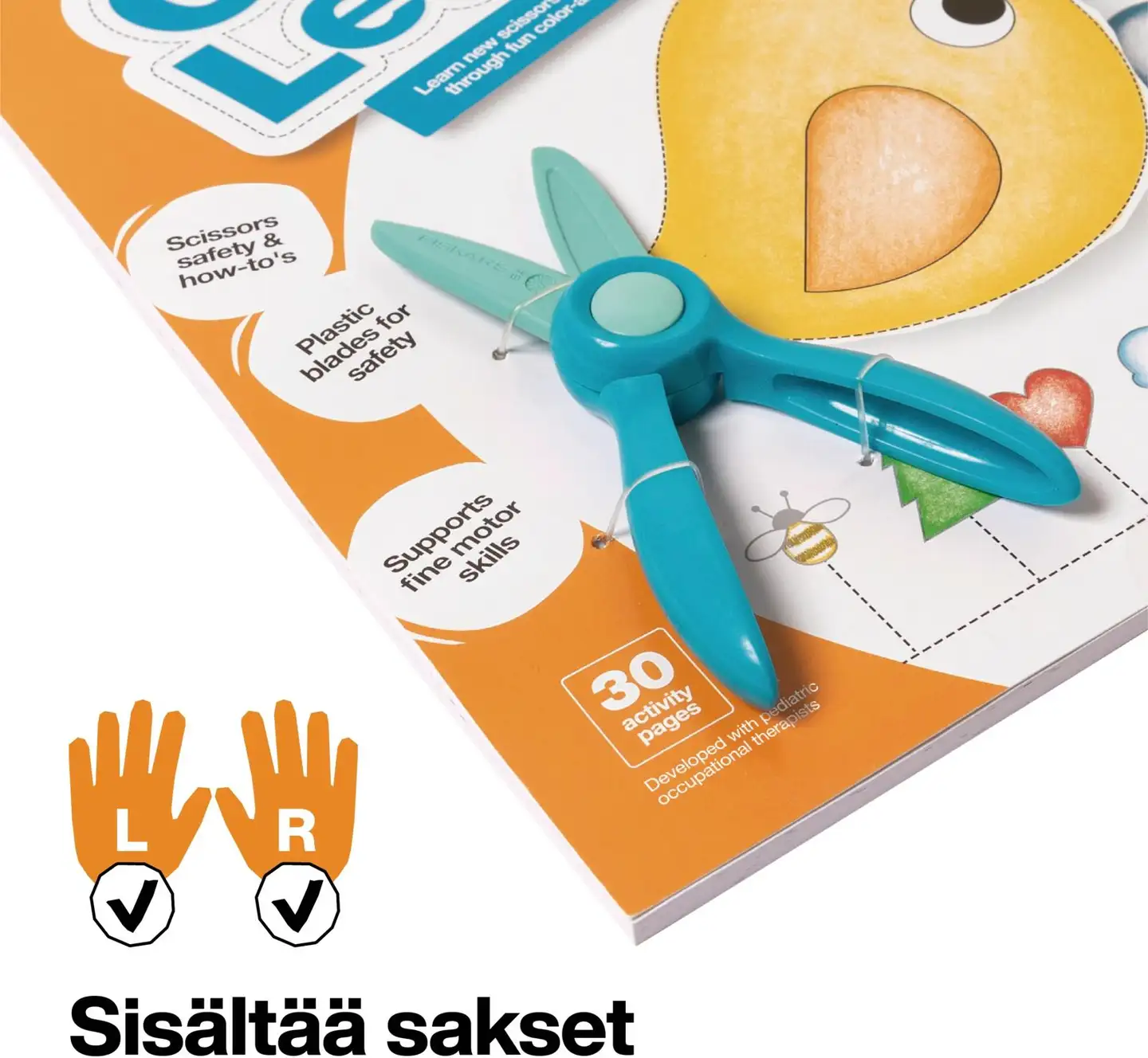 Fiskars Ensisakset & askartelukirja 2+ - 3