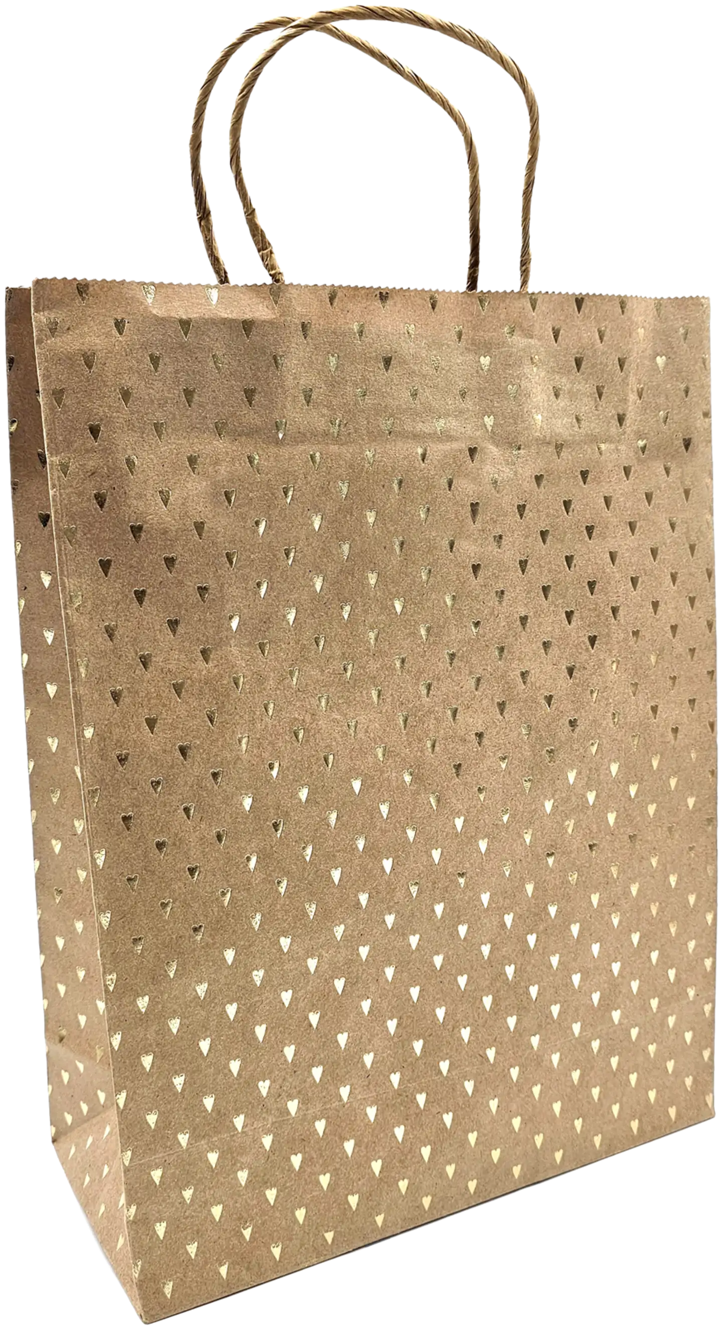 J.K. Primeco lahjakassi XL Sydän kultafolio uusioruskea