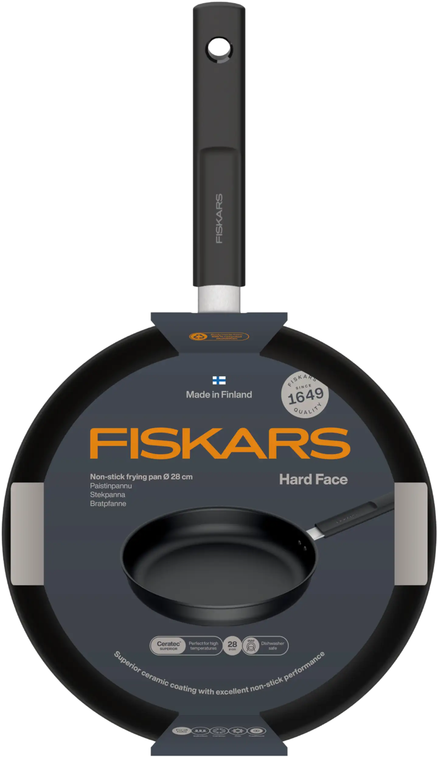 Fiskars Hard Face paistinpannu 28 cm - 4