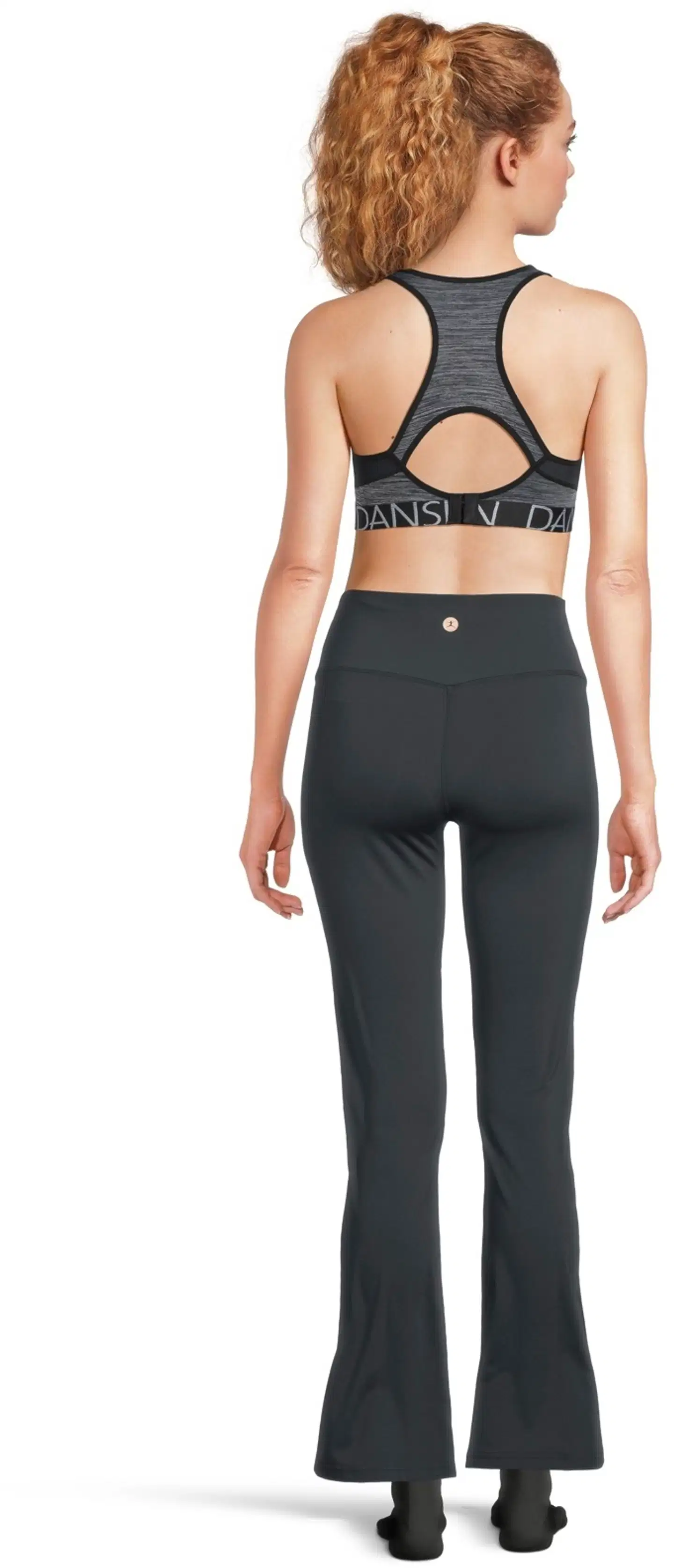 Danskin naisten leveälahkeiset treenitrikoot DPA2615 - black - 3