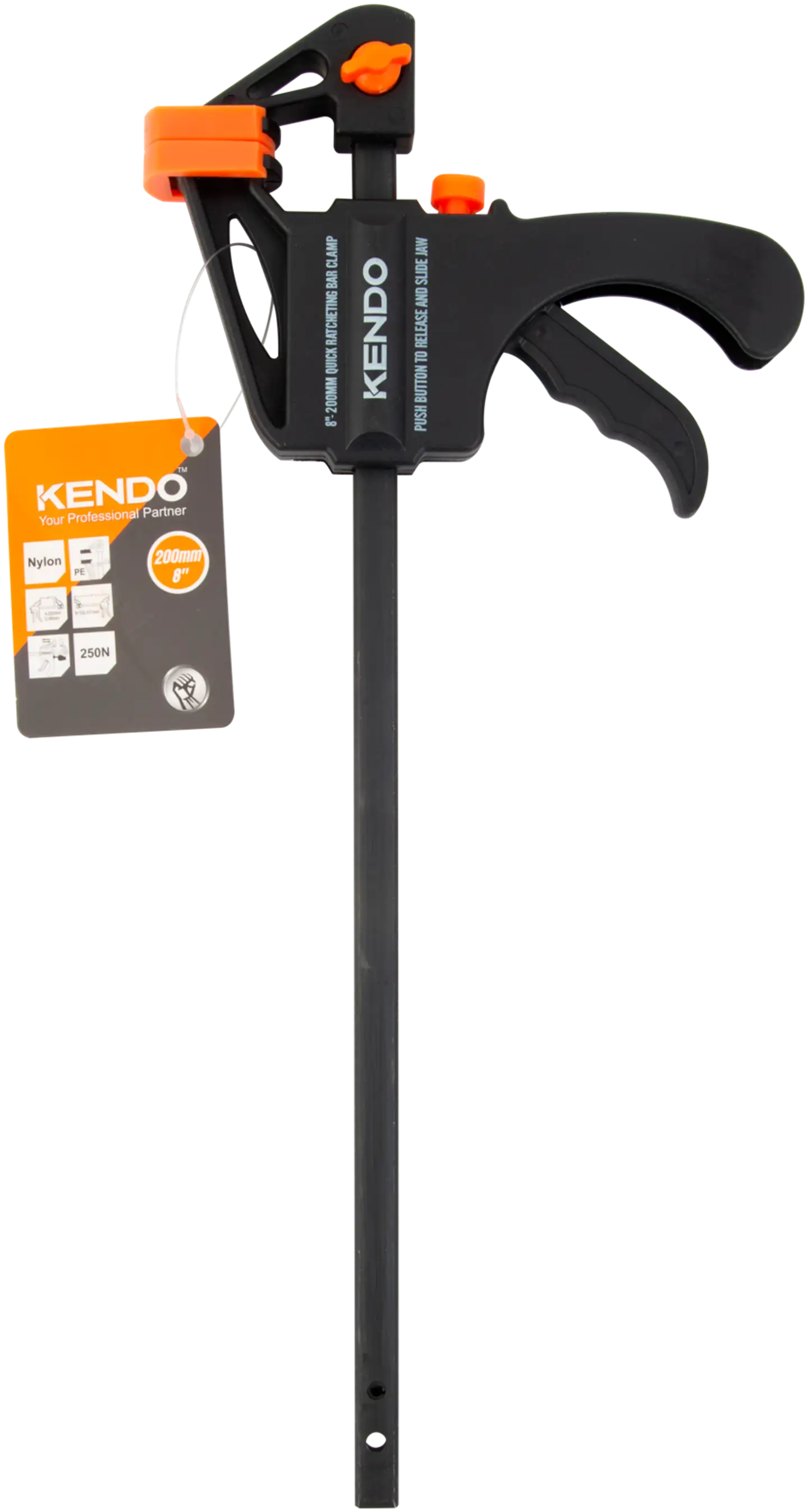 Kendo pikalukituspuristin 200mm / 8" - 1