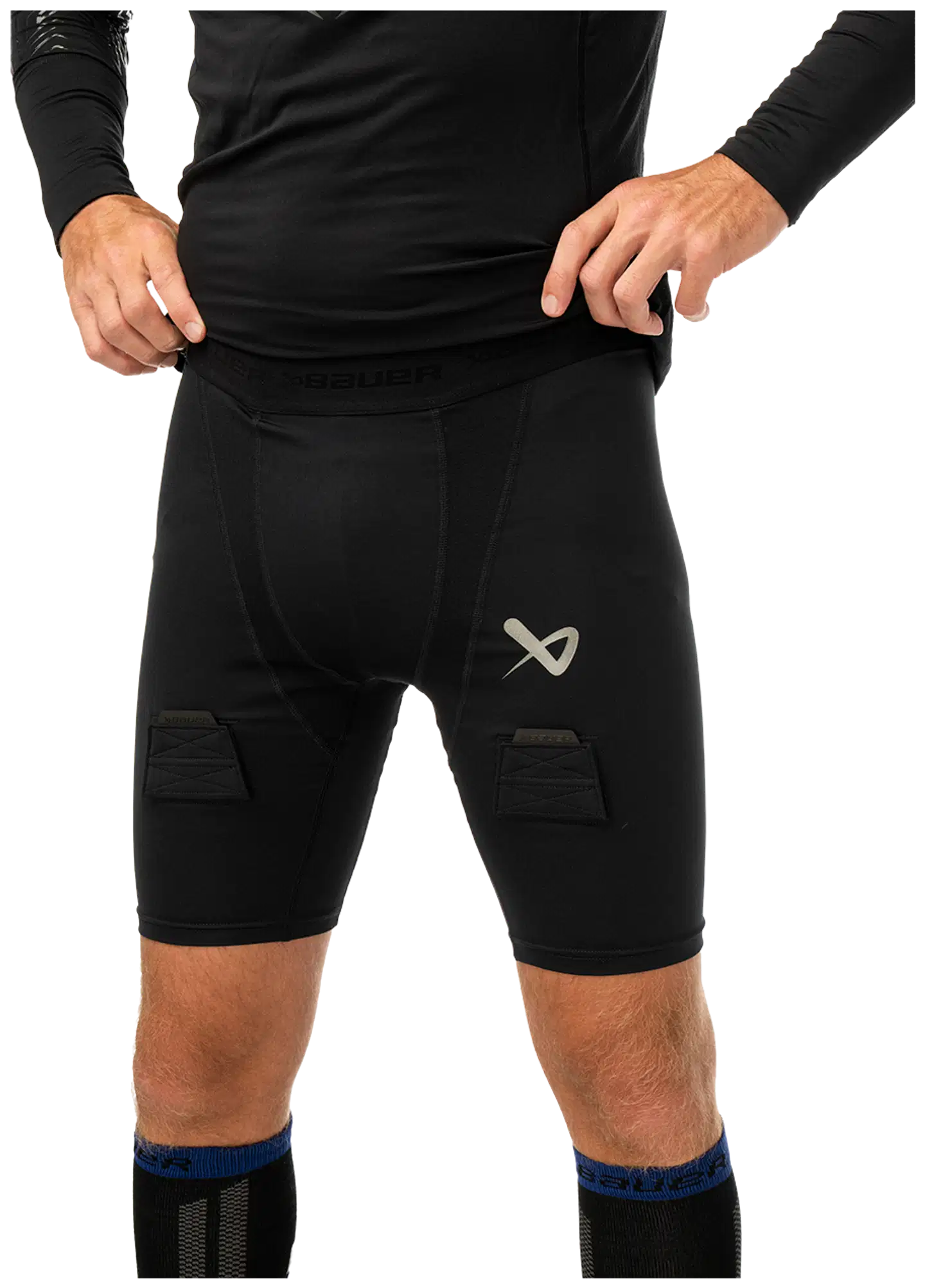 Bauer alasuoja shortsi S26 Perf Jock SR - musta