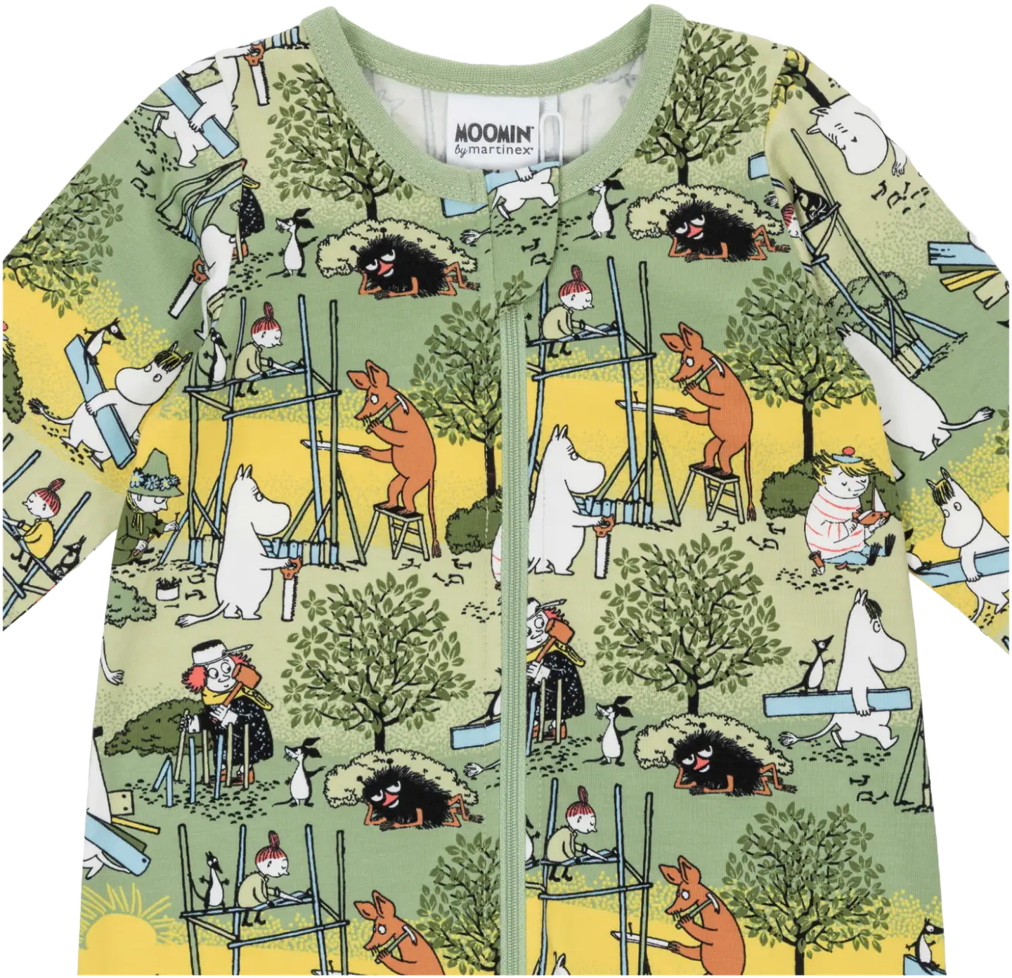 Muumi vauvojen pyjama Uutterat 591173 - VIHREÄ - 2