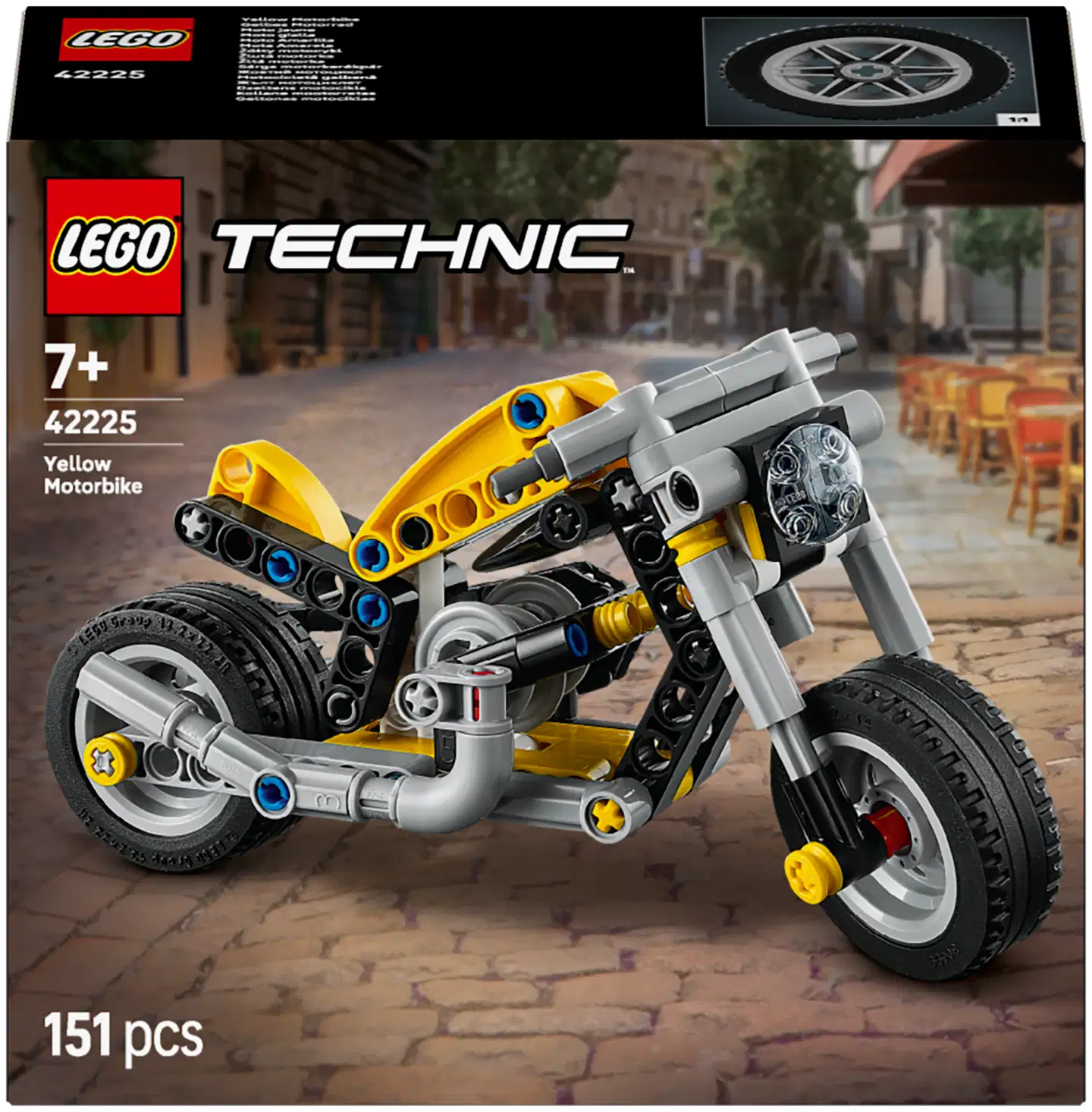 LEGO® Technic 42225 Keltainen moottoripyörä - 3