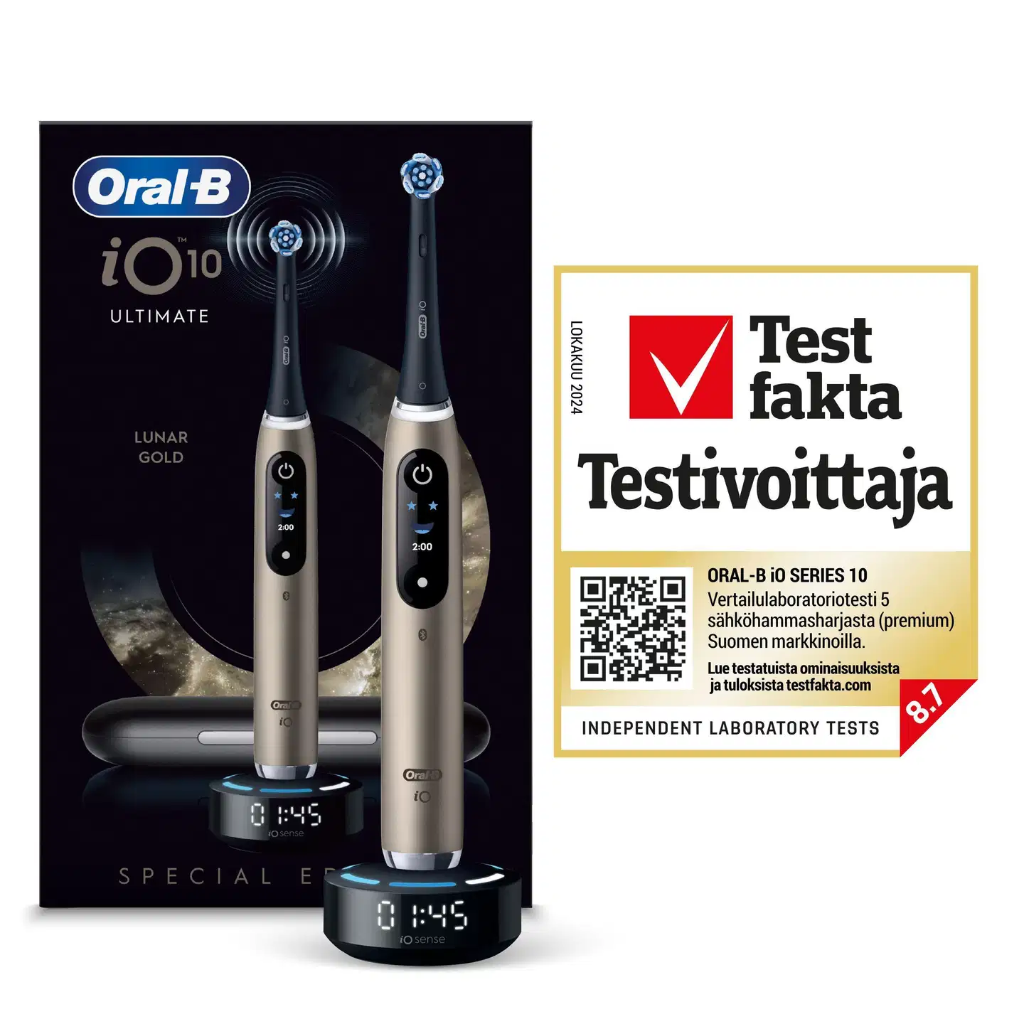 Oral-B iO10 -Sähköhammasharja Lunar Gold, lataava matkakotelo - 3