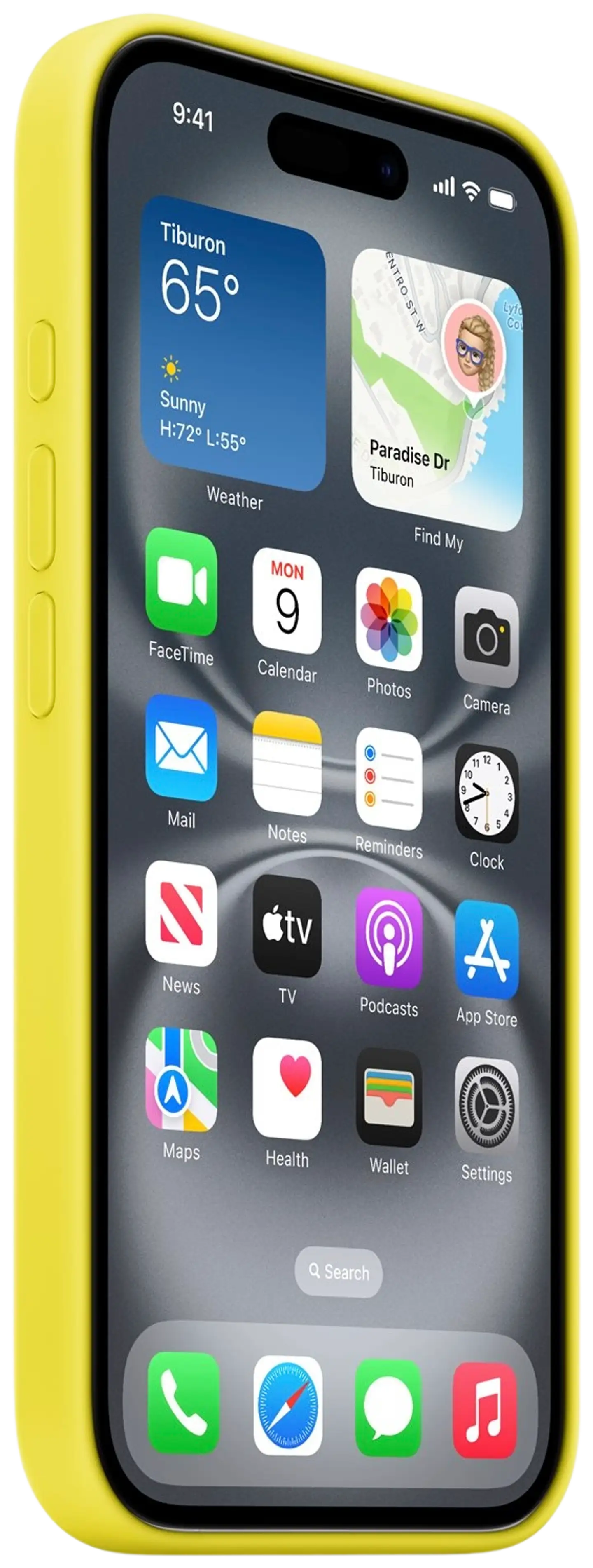 Apple iPhone 16 silikoni suojakuori  - Star Fruit - 2