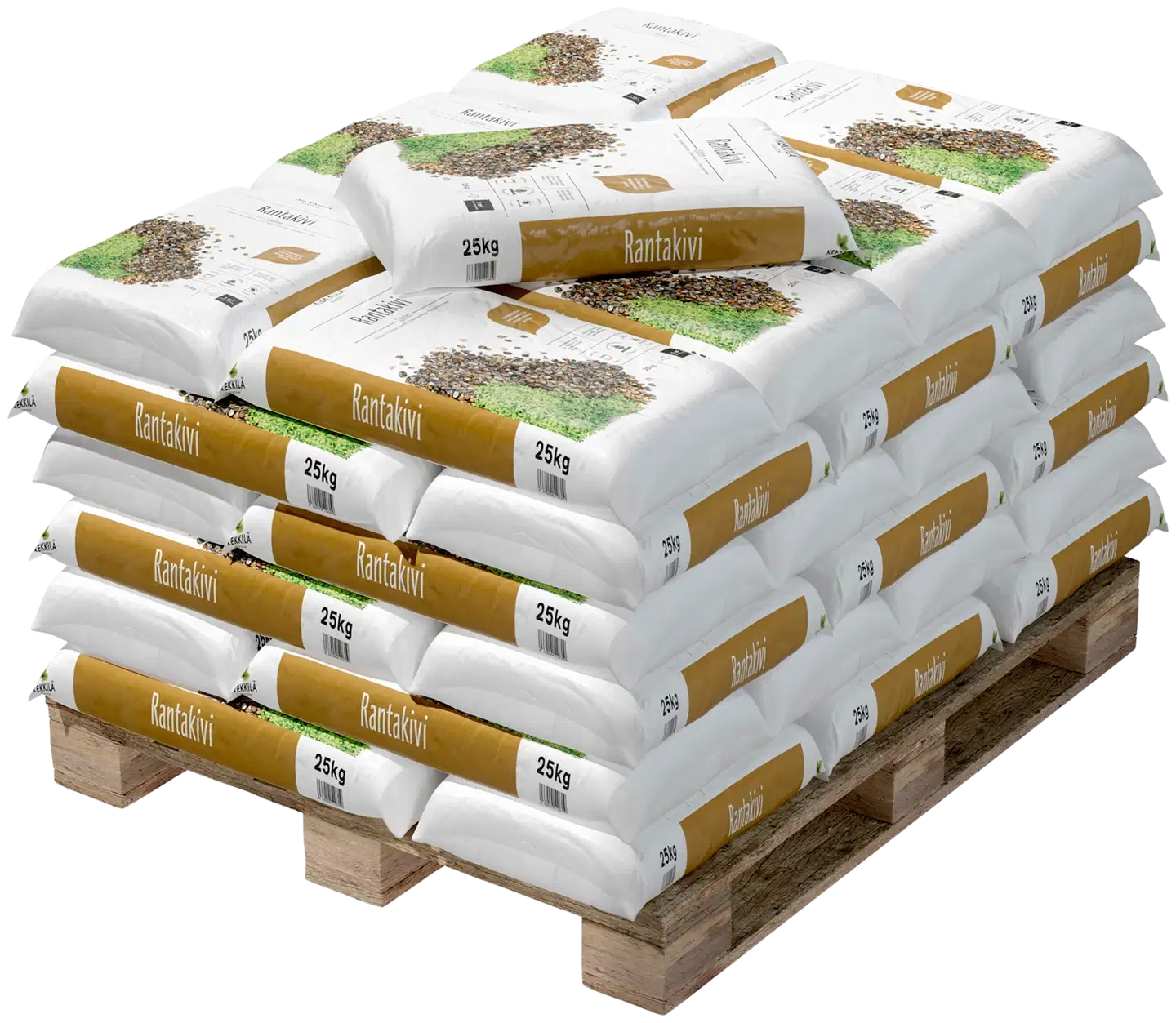 Kekkilä Rantakivi 25 kg, lava 42 säkkiä - 1