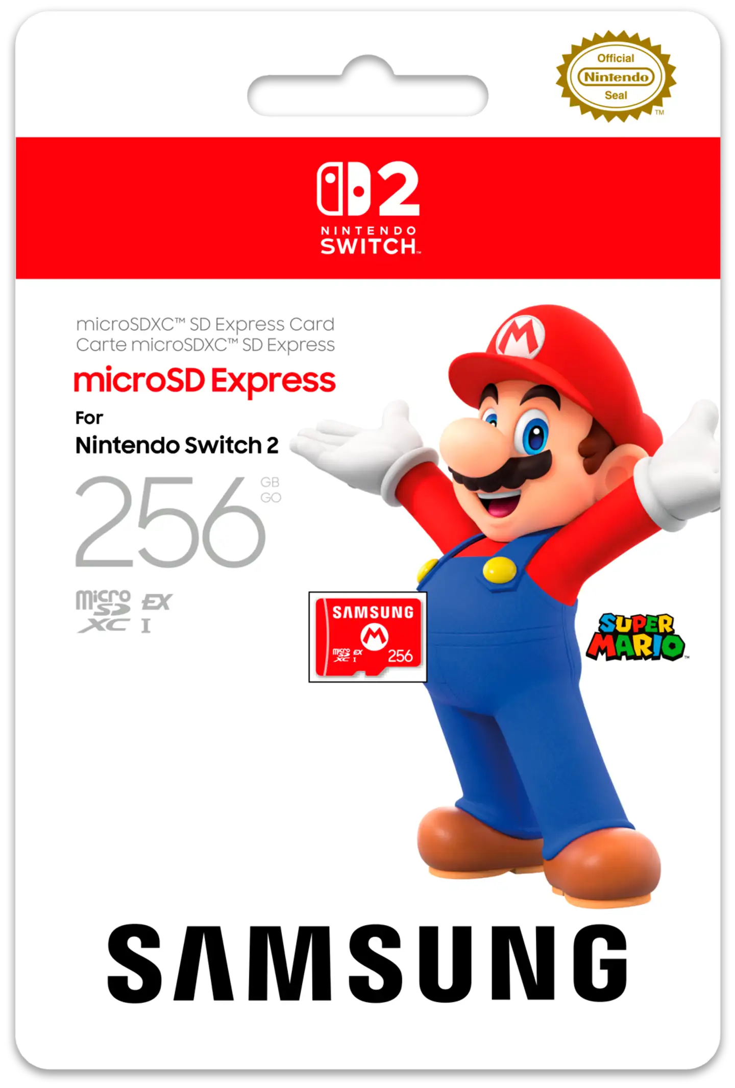 Nintendo Switch 2 Samsung microSD Express 256GB -muistikortti - 1