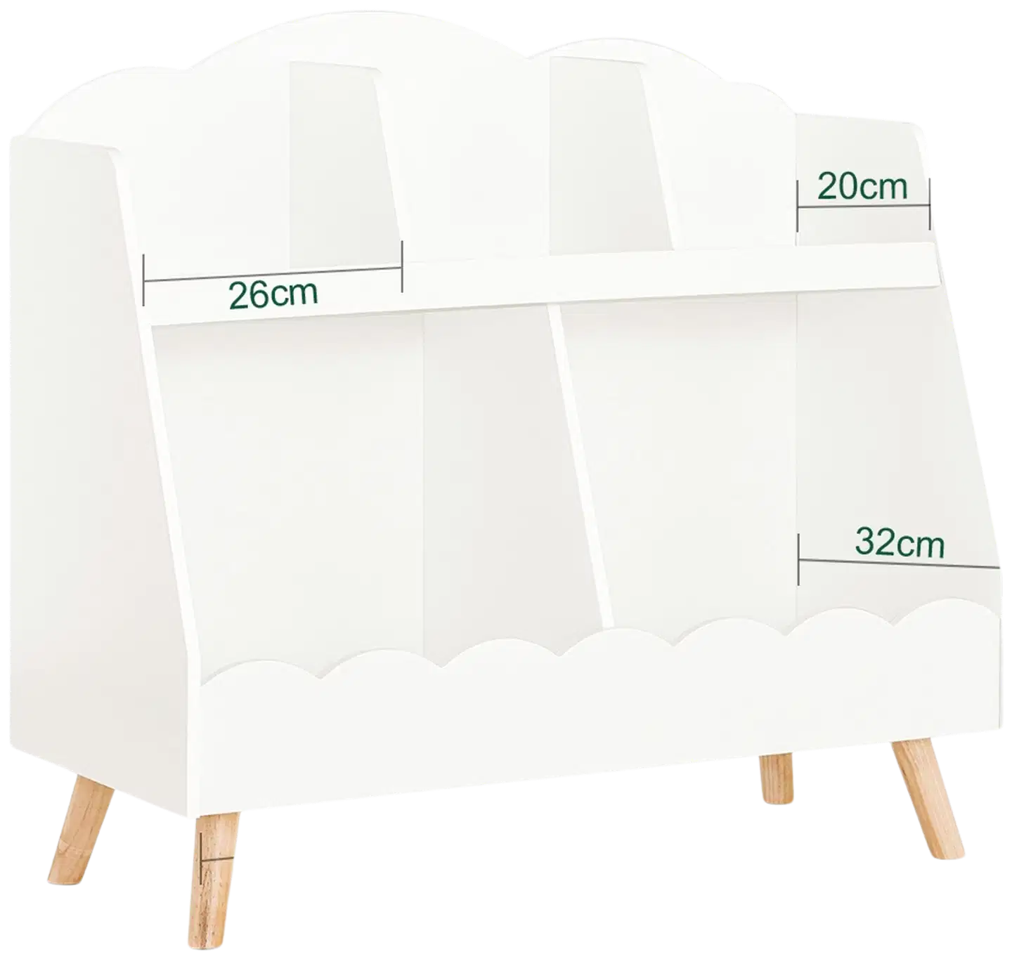 SoBuy lastenhylly valkoinen KMB100-W - 3
