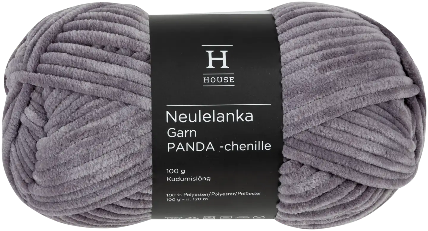 House lanka Panda chenille 100g grey