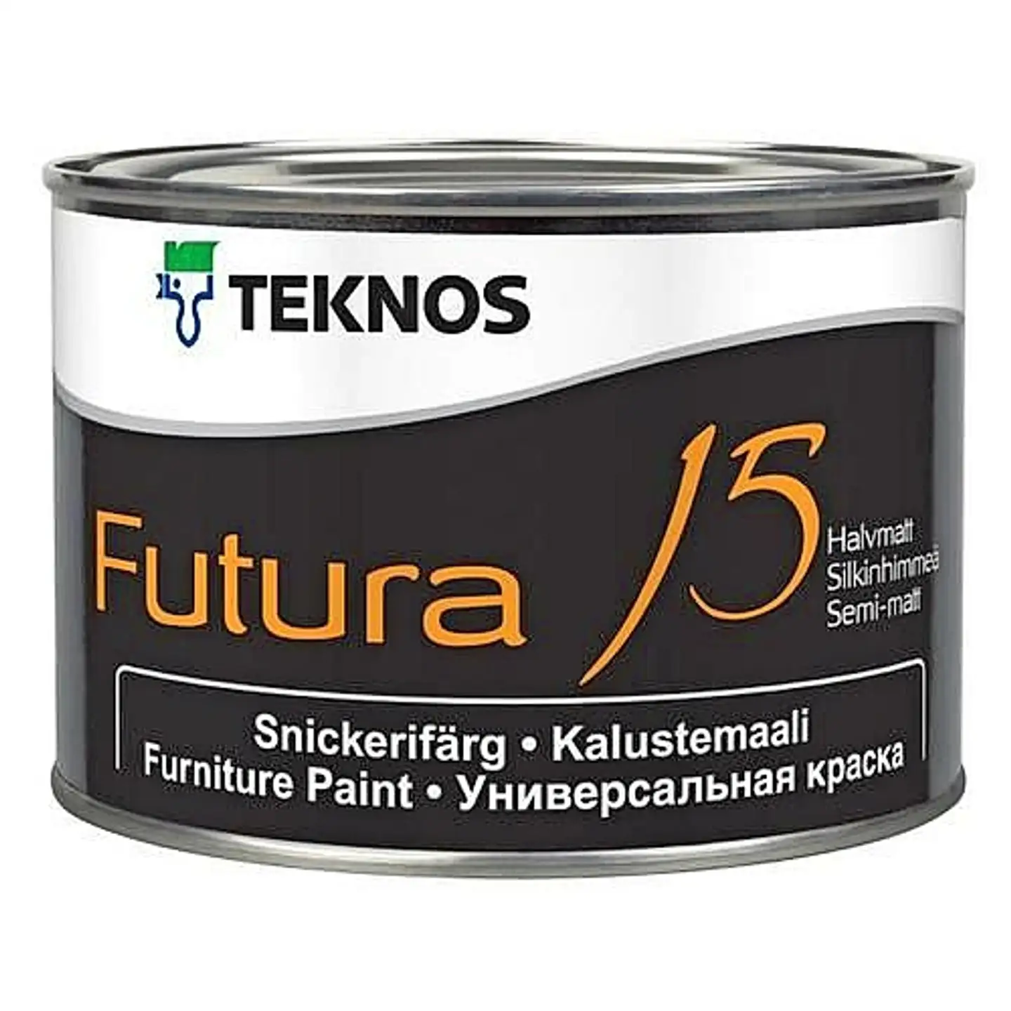 Teknos kalustemaali Futura 15 0,45 l PM1 valkoinen sävytettävissä puolihimmeä