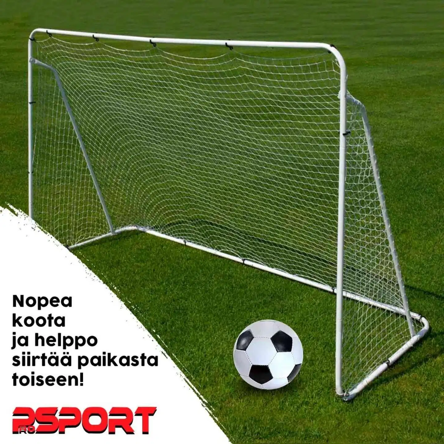 2 x ProSport jalkapallomaali real 240 x 150 cm - 5