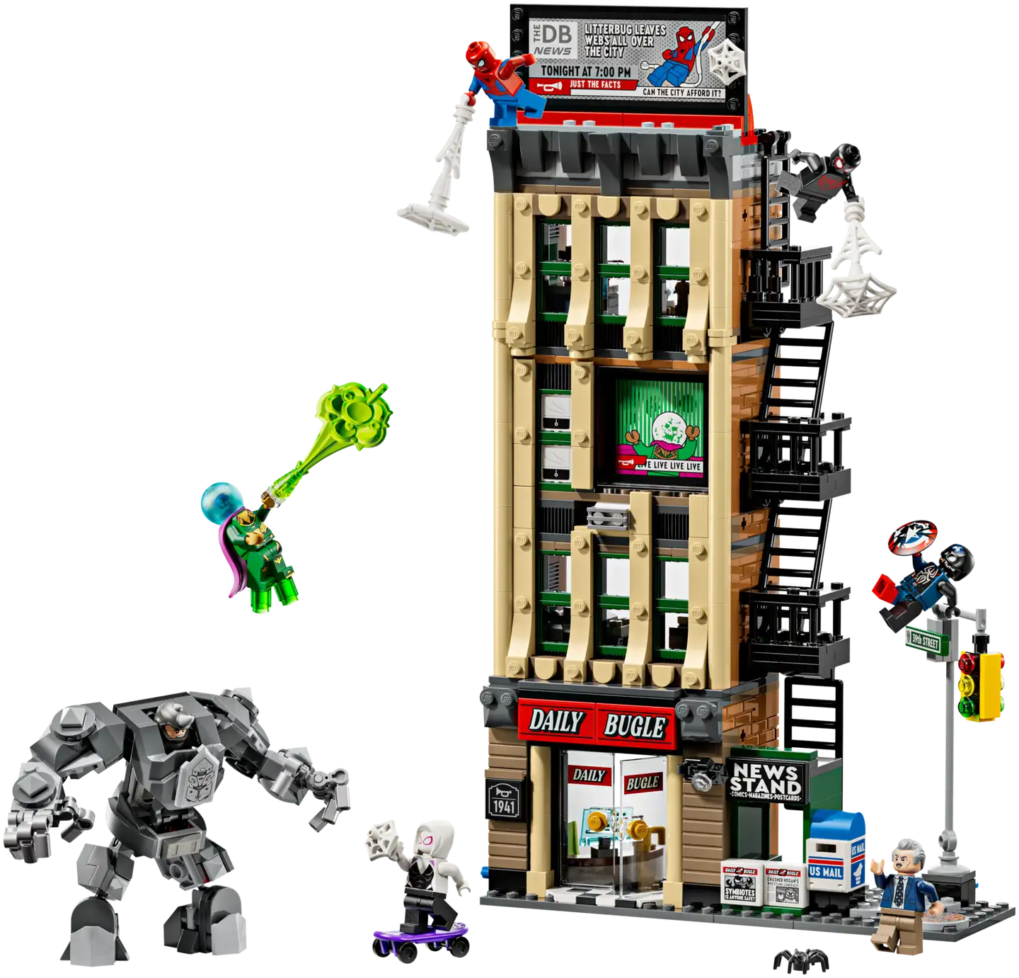 LEGO® Super Heroes Marvel 76342 Spider-Man vastaan Mysterio: Daily Bugle - 2