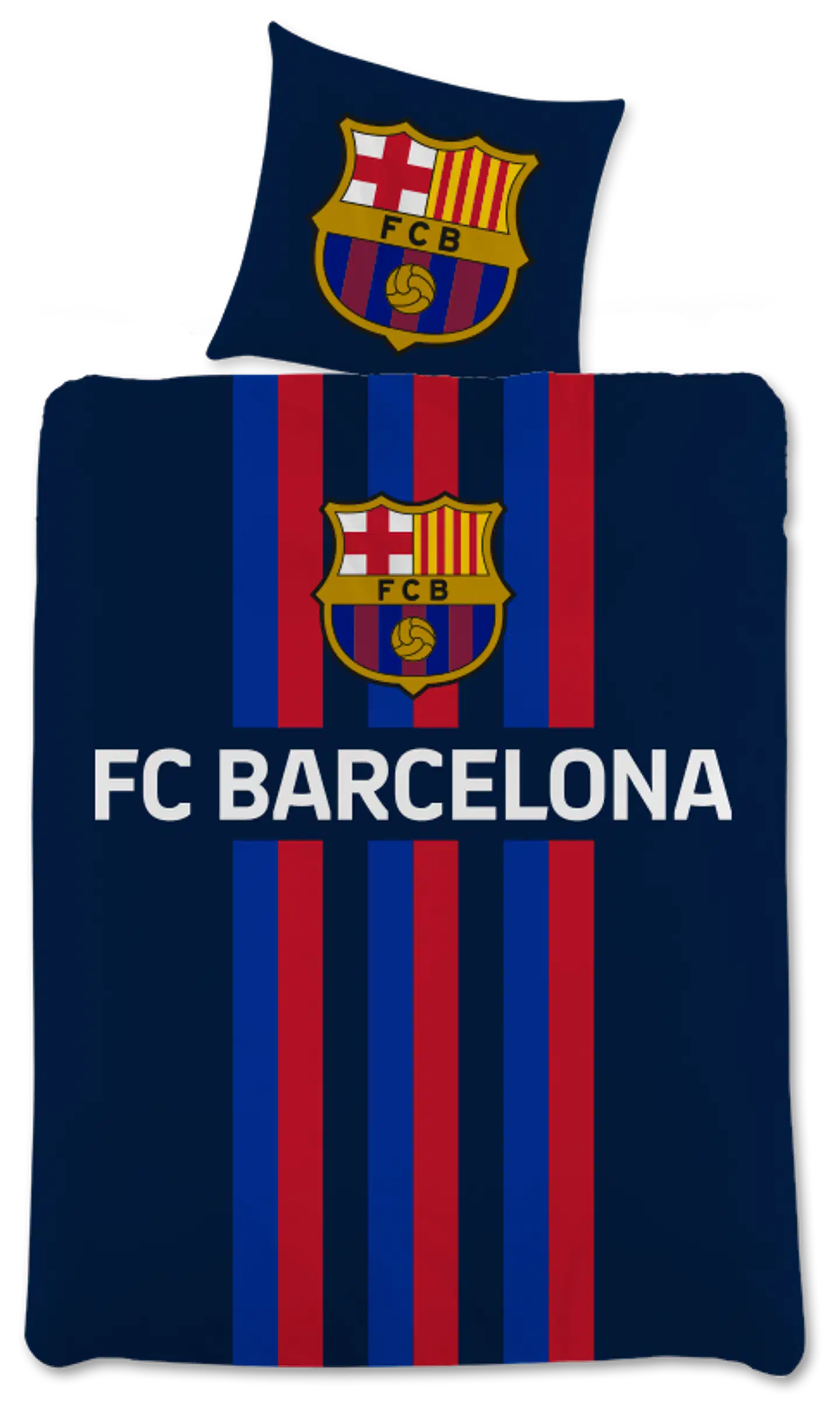 Lasten pussilakanasetti FC.Barcelona 150x210+50x60 cm - 1