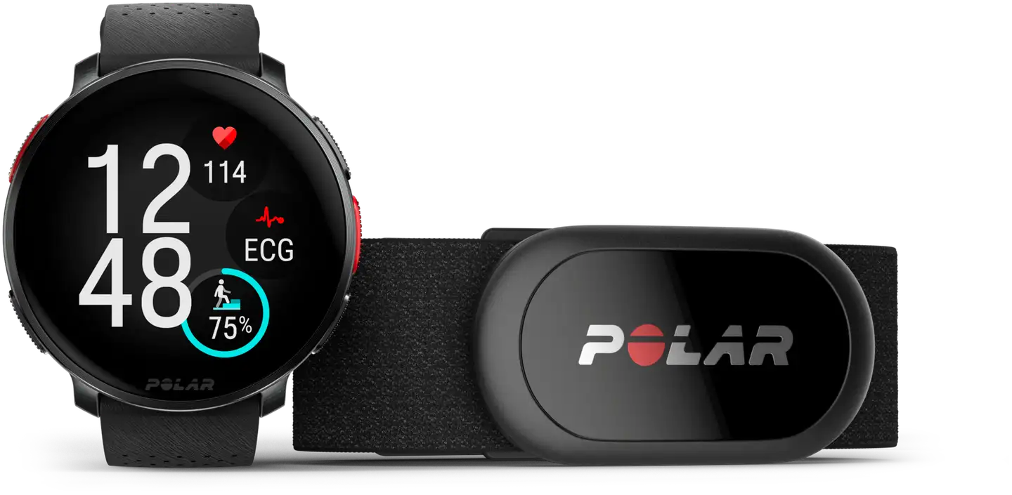 Polar Vantage V3 Premium-urheilukello Musta S-L HR - 1