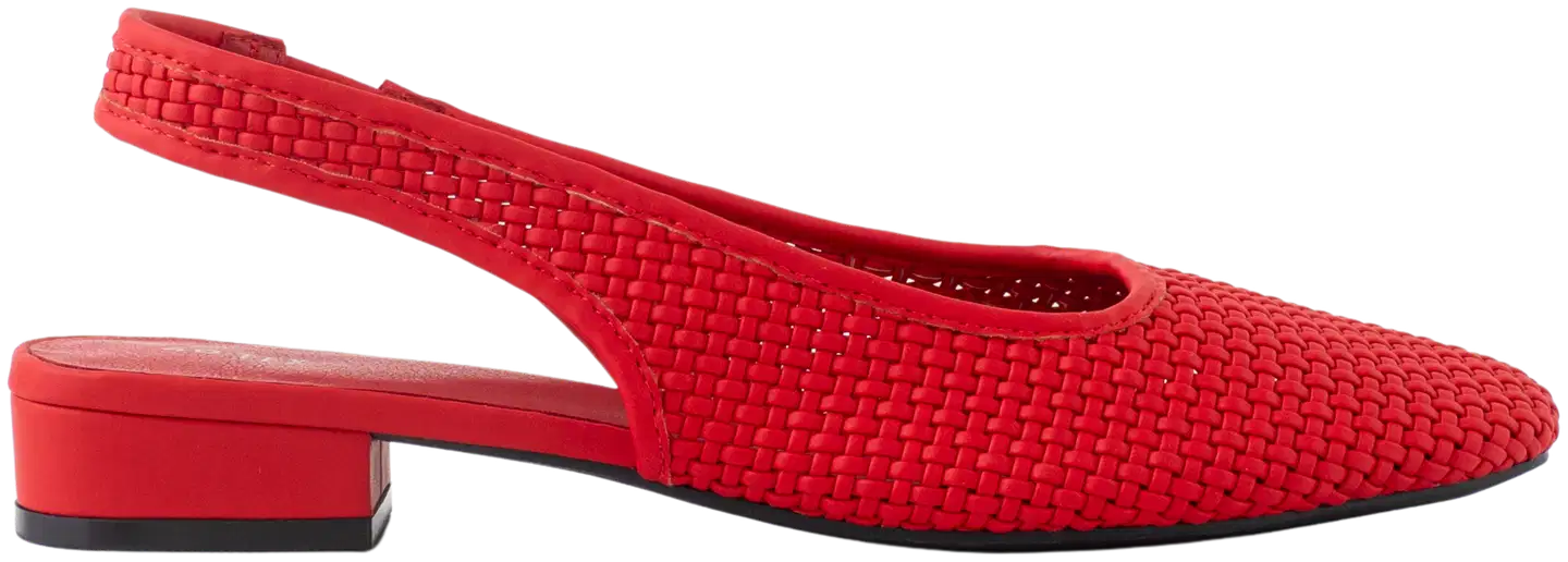 TEX naisten slingback-ballerina I275466 - RED - 2