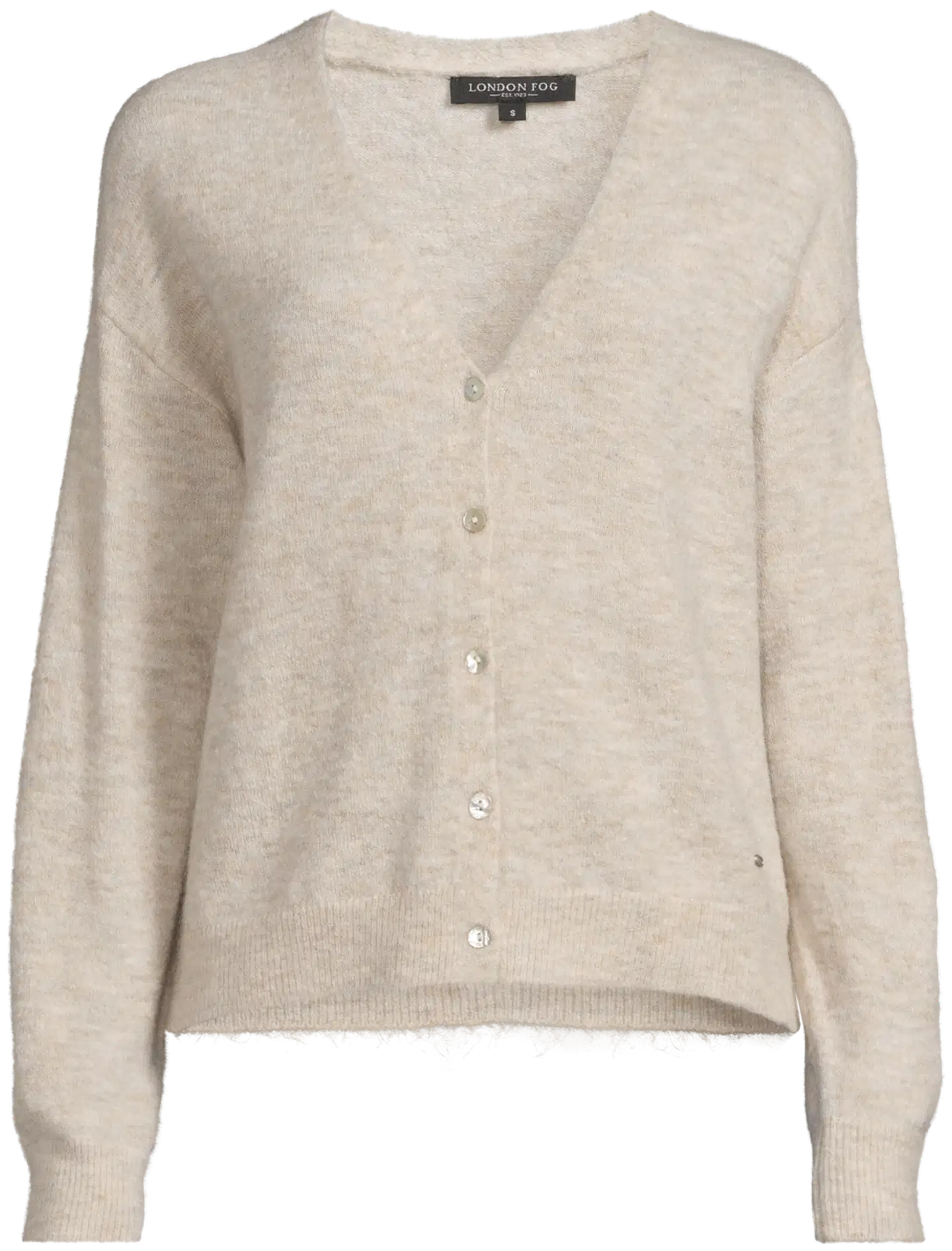London Fog naisten mohairneuletakki 213L264011 - beige - 2