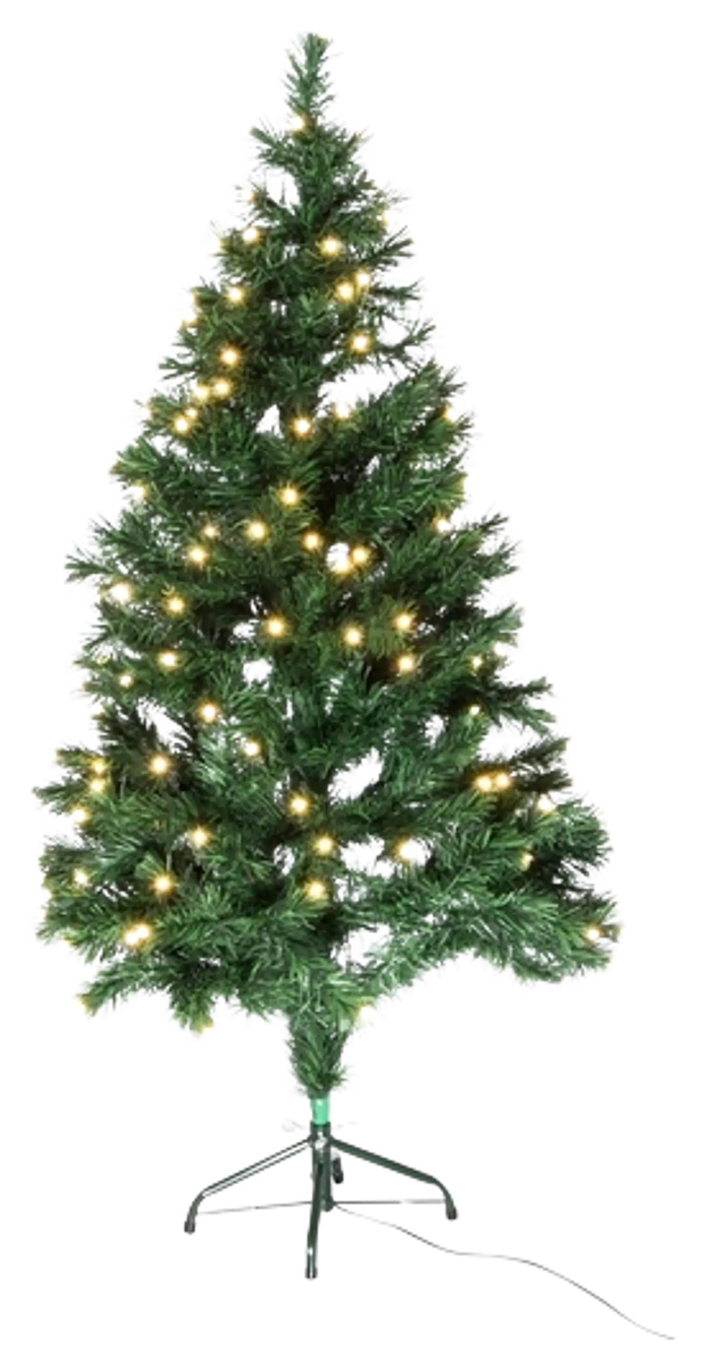 Finnlumor joulukuusi vihreä 150 cm LED-valoilla