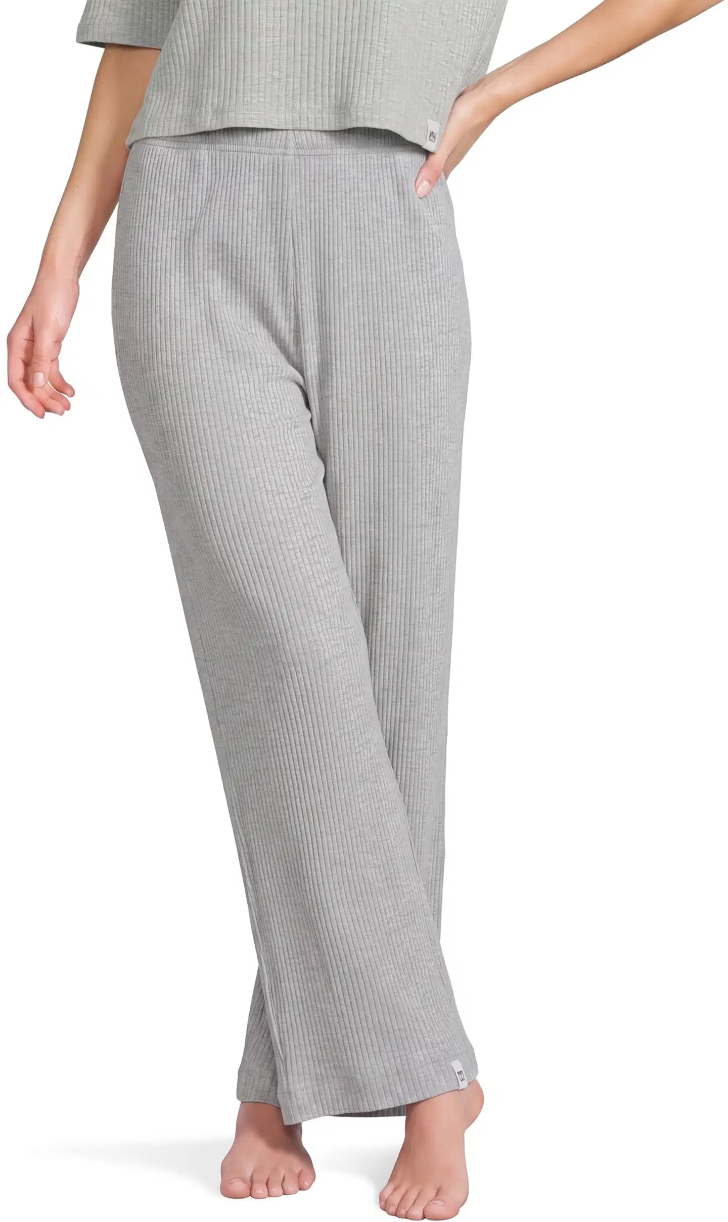 WKLY. naisten pyjamahousut 212W382646 - Grey melange - 1