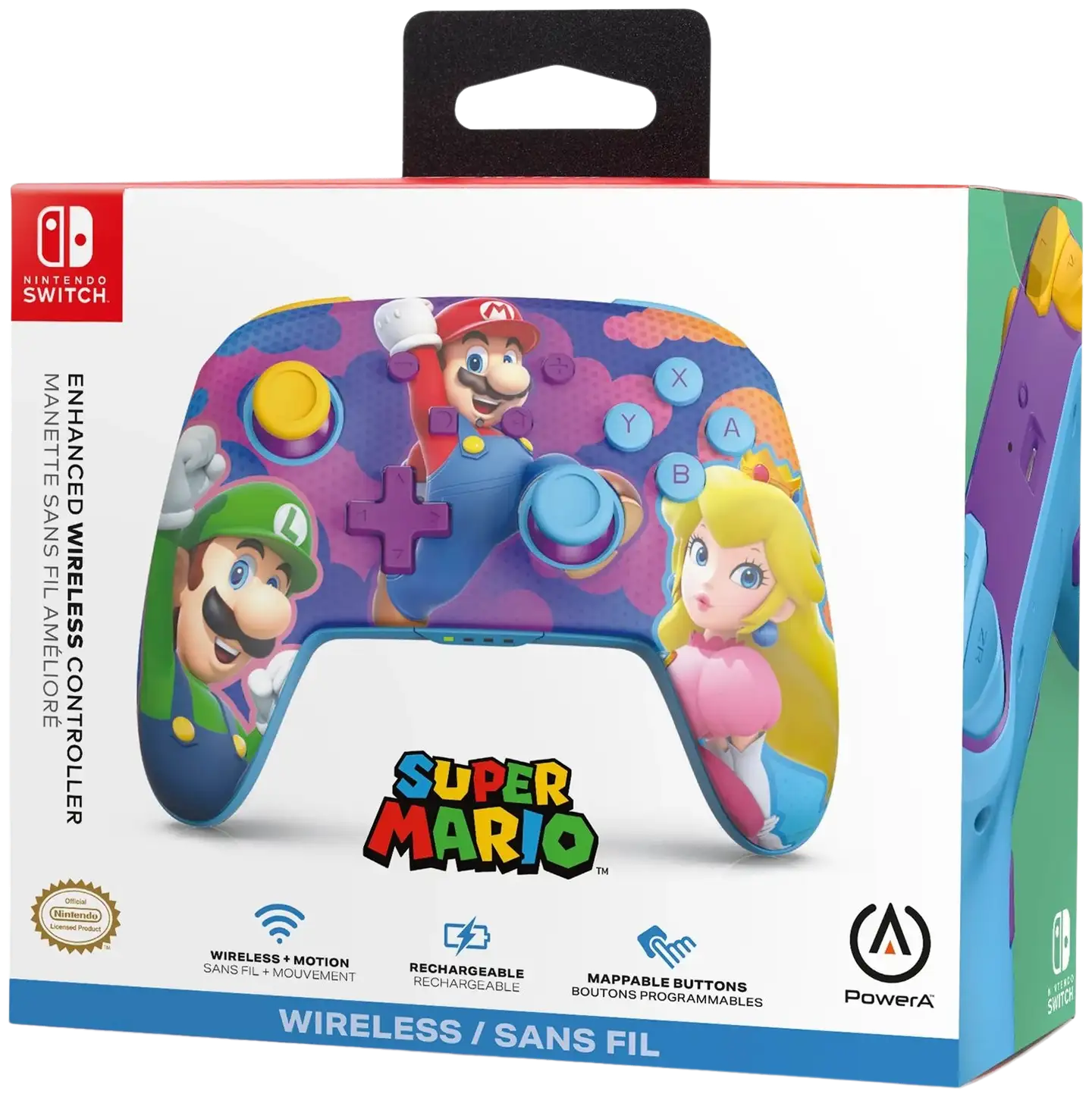 PowerA Enhanced Wireless Controller peliohjain, Color Splash Heroes, Nintendo Switch - 6