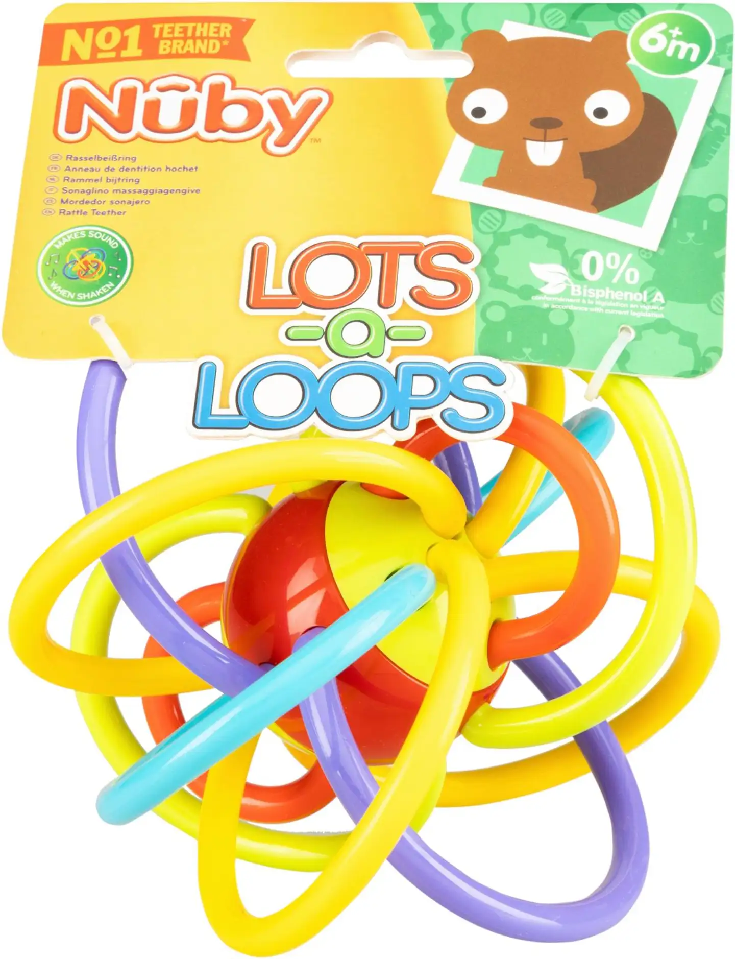 Nûby helistin purulelu Lots-a-loops 6kk+