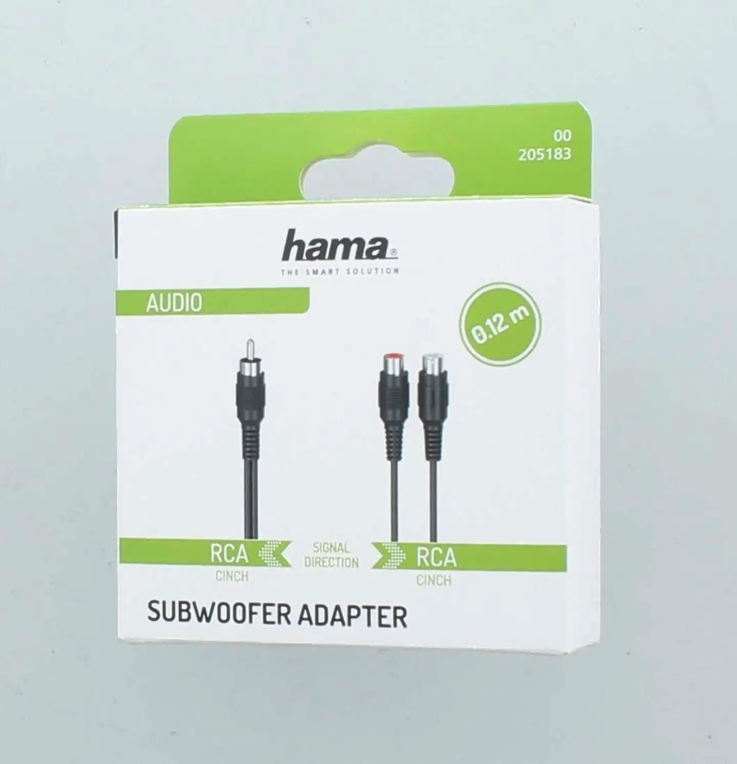 Hama Audiojohto, 1 x RCA uros - 2 x RCA naaras, 0,1 m - 4